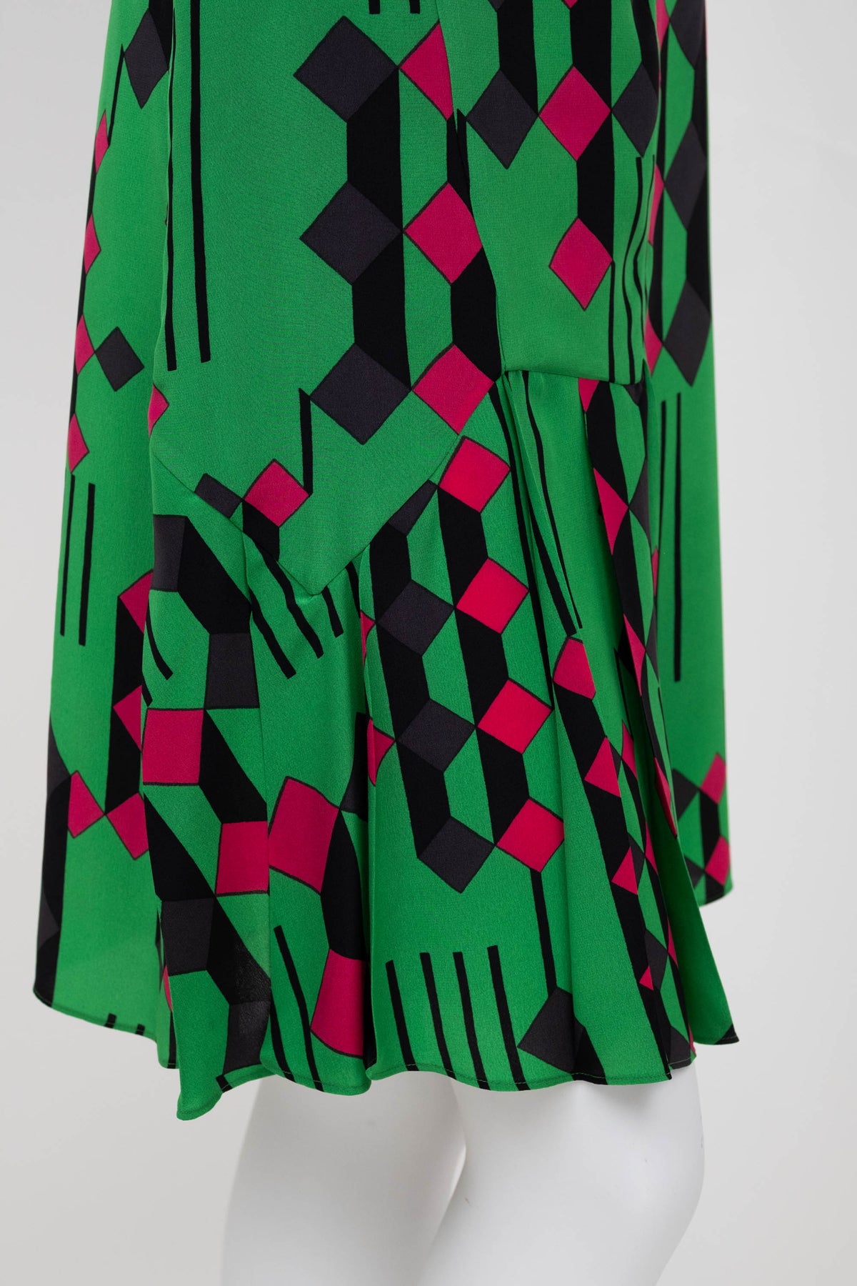 Marni Green and Black Deco Print Skirt Size 40