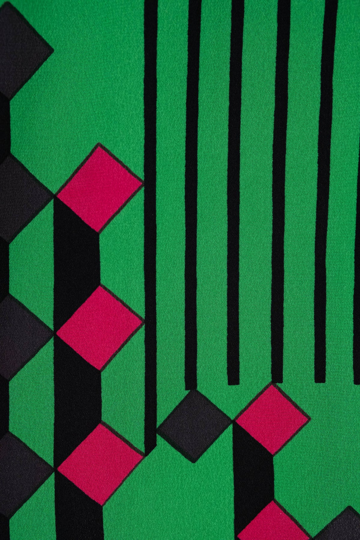 Marni Green and Black Deco Print Skirt Size 40
