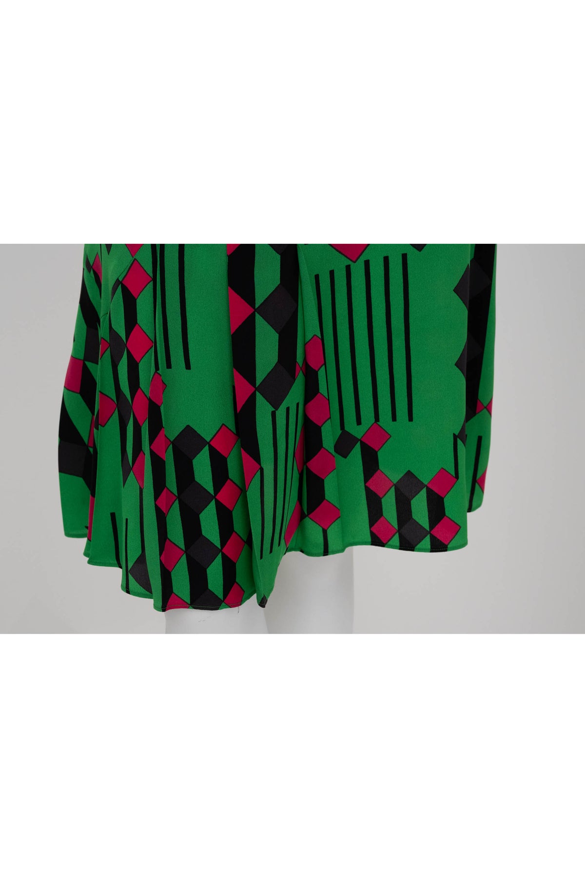 Marni Green and Black Deco Print Skirt Size 40