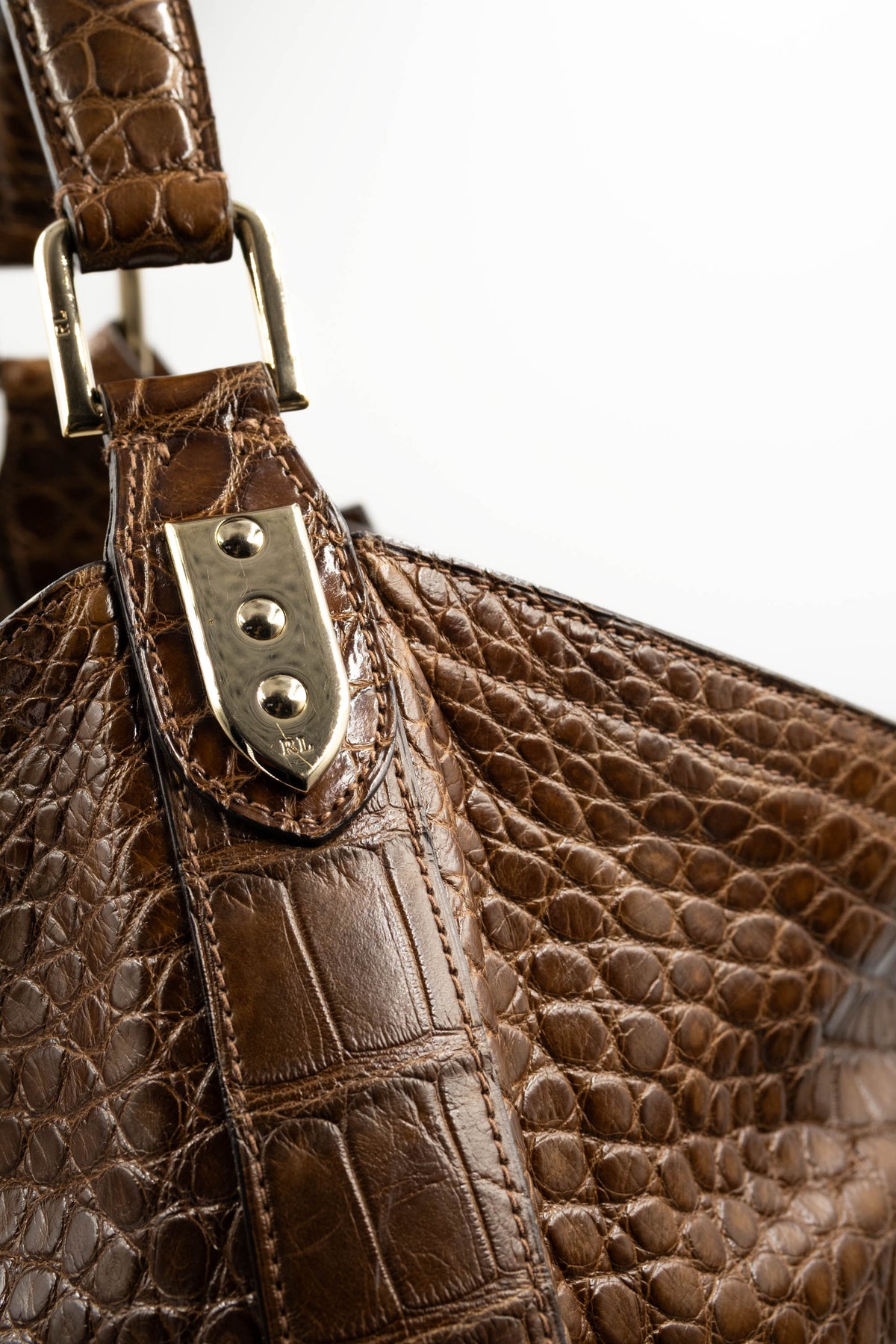 Ralph Lauren Brown Leather Shoulder Bag