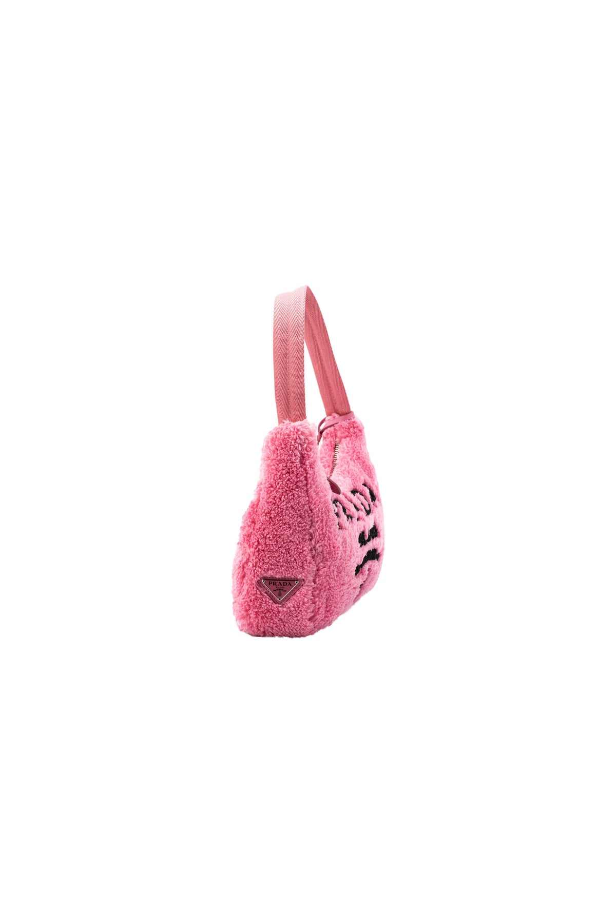 Prada Pink Fluffy Re-Edition 2000 Shoulder Bag Size Small