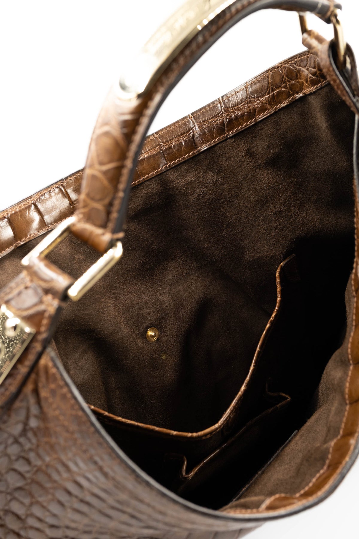 Ralph Lauren Brown Leather Shoulder Bag