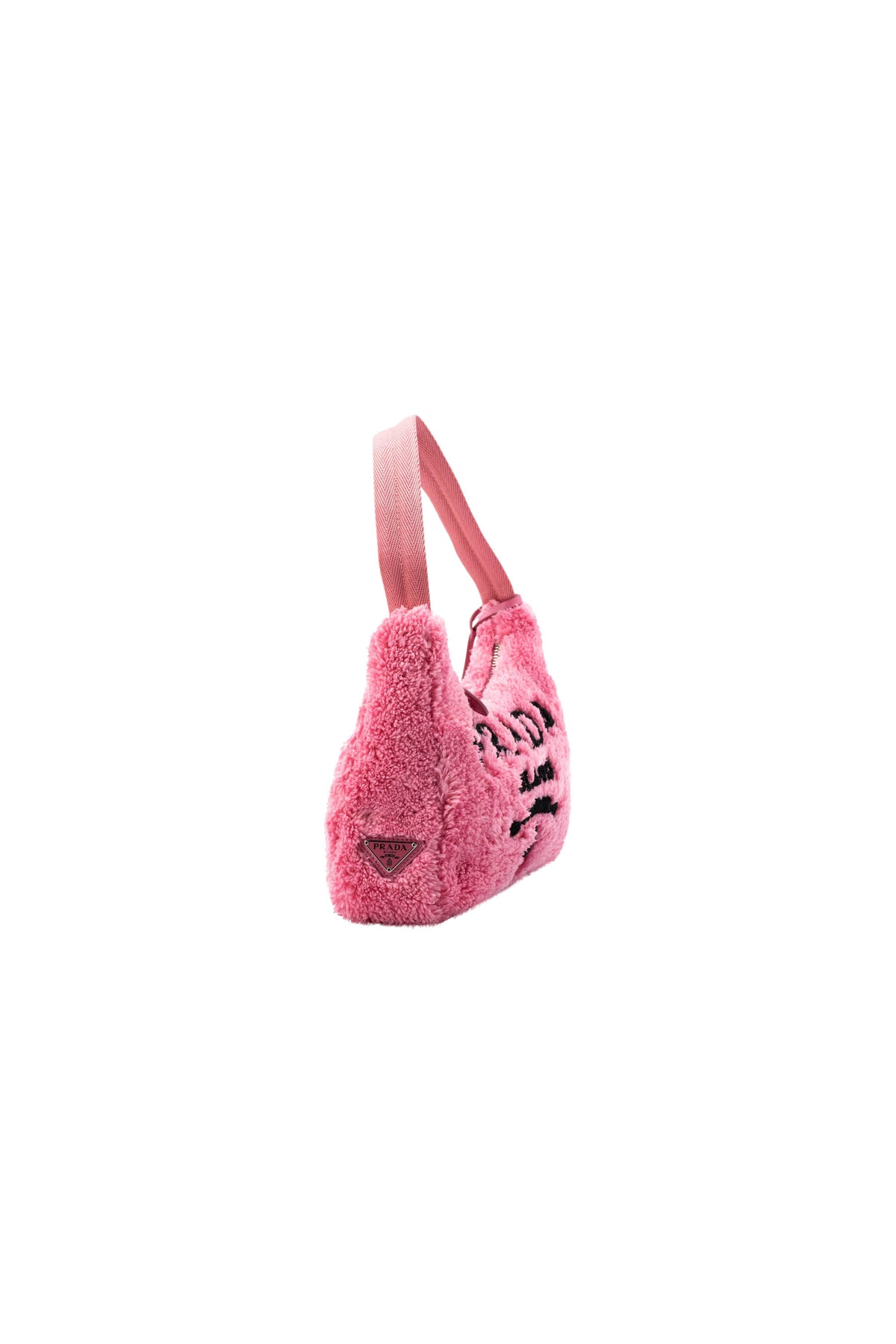 Prada Pink Fluffy Re-Edition 2000 Shoulder Bag Size Small