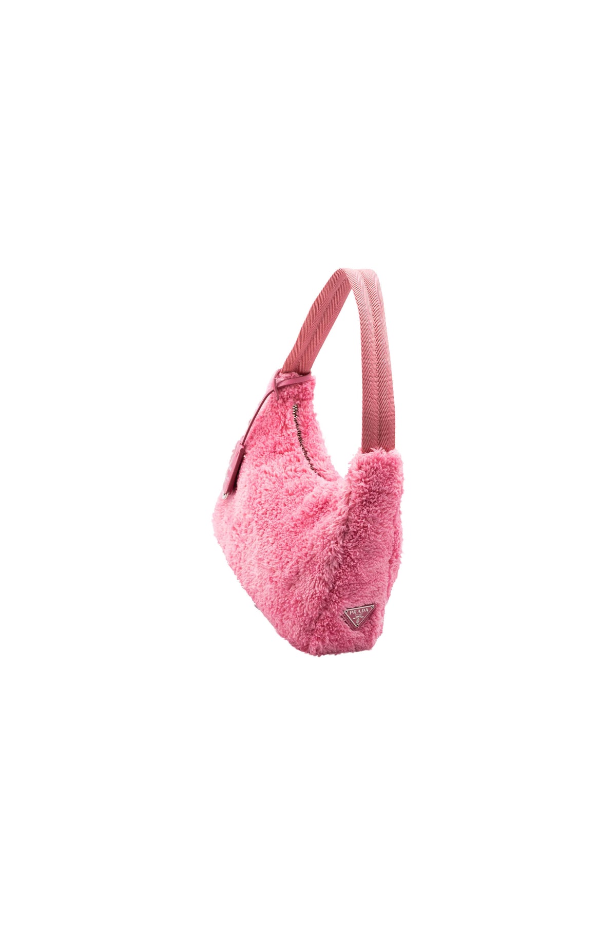 Prada Pink Fluffy Re-Edition 2000 Shoulder Bag Size Small