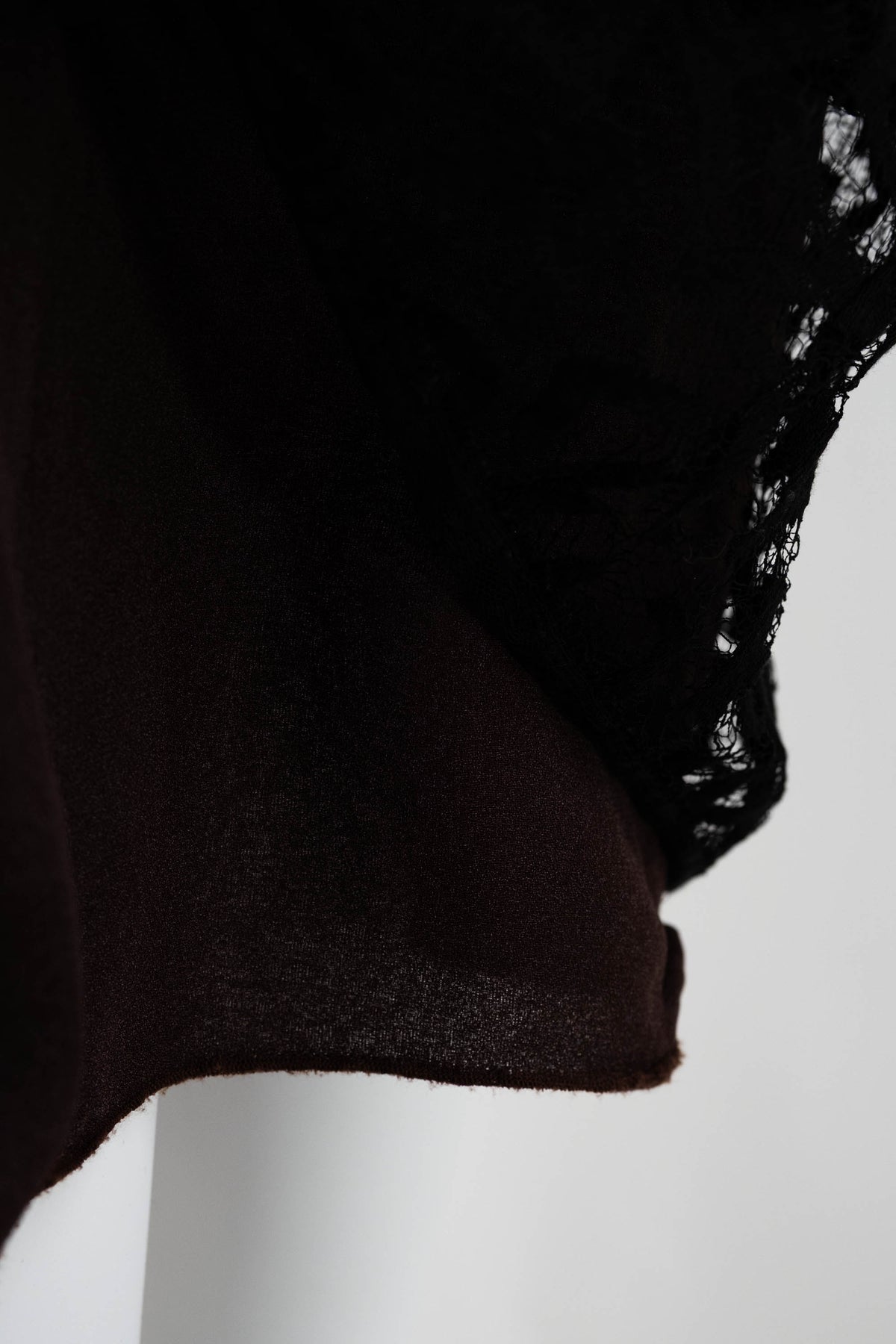 Chanel Black Lace Wiggle Skirt Size 36
