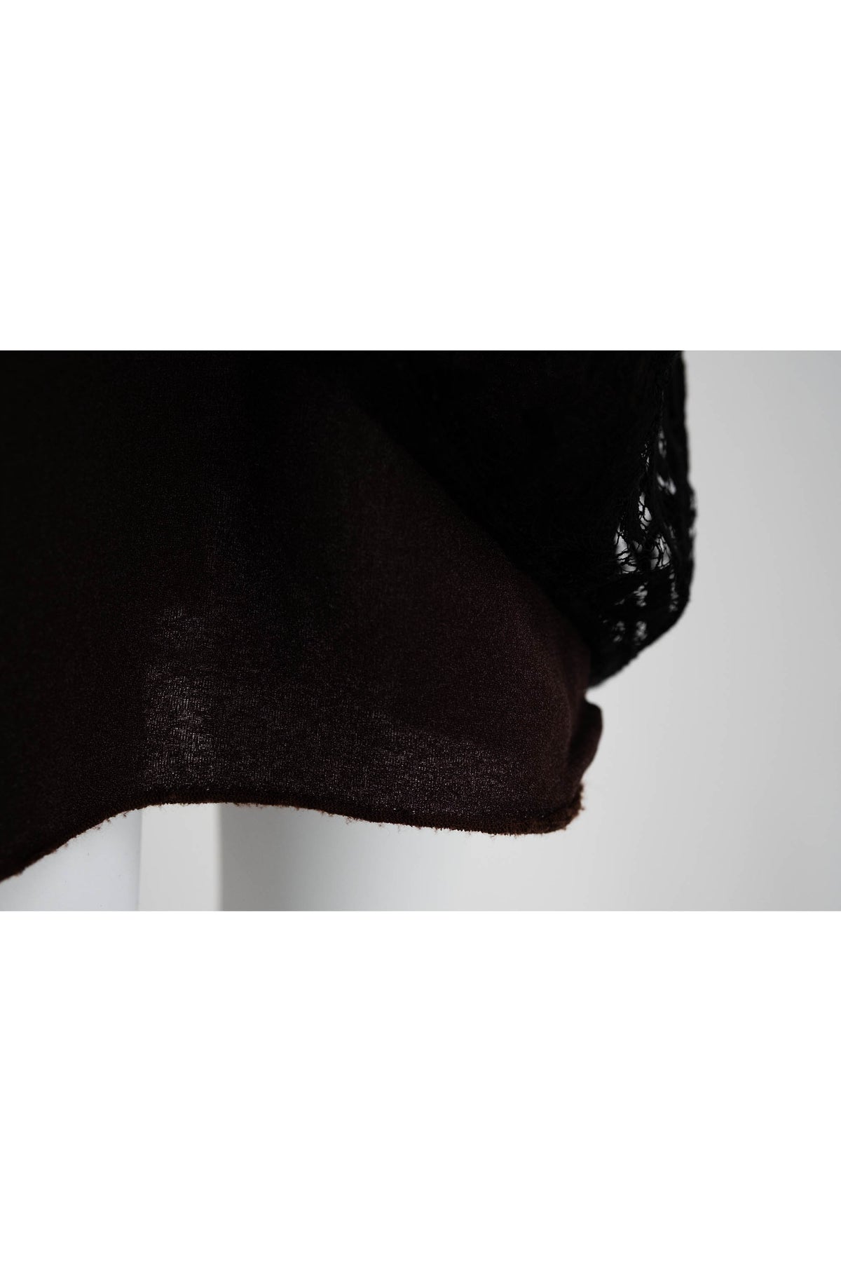 Chanel Black Lace Wiggle Skirt Size 36