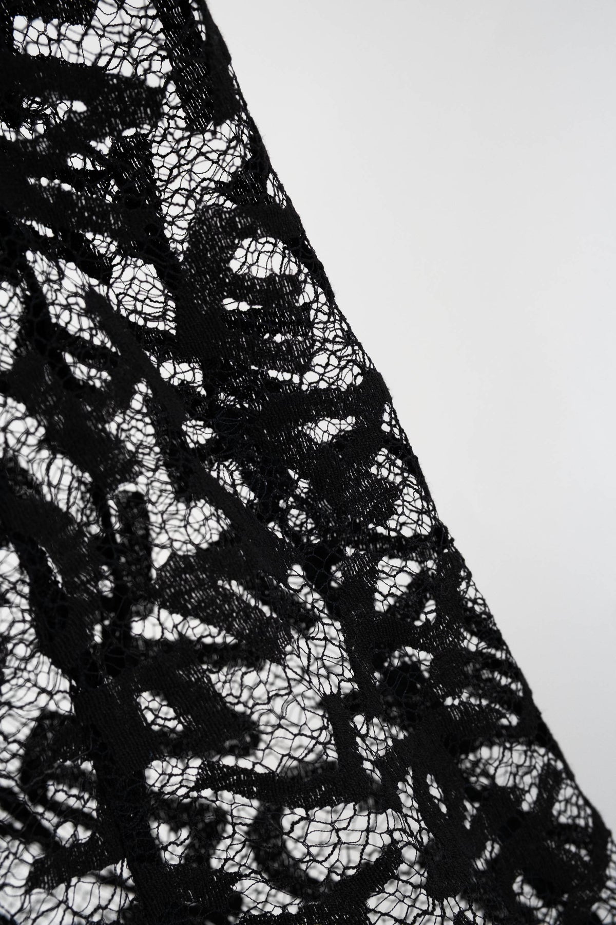 Chanel Black Lace Wiggle Skirt Size 36