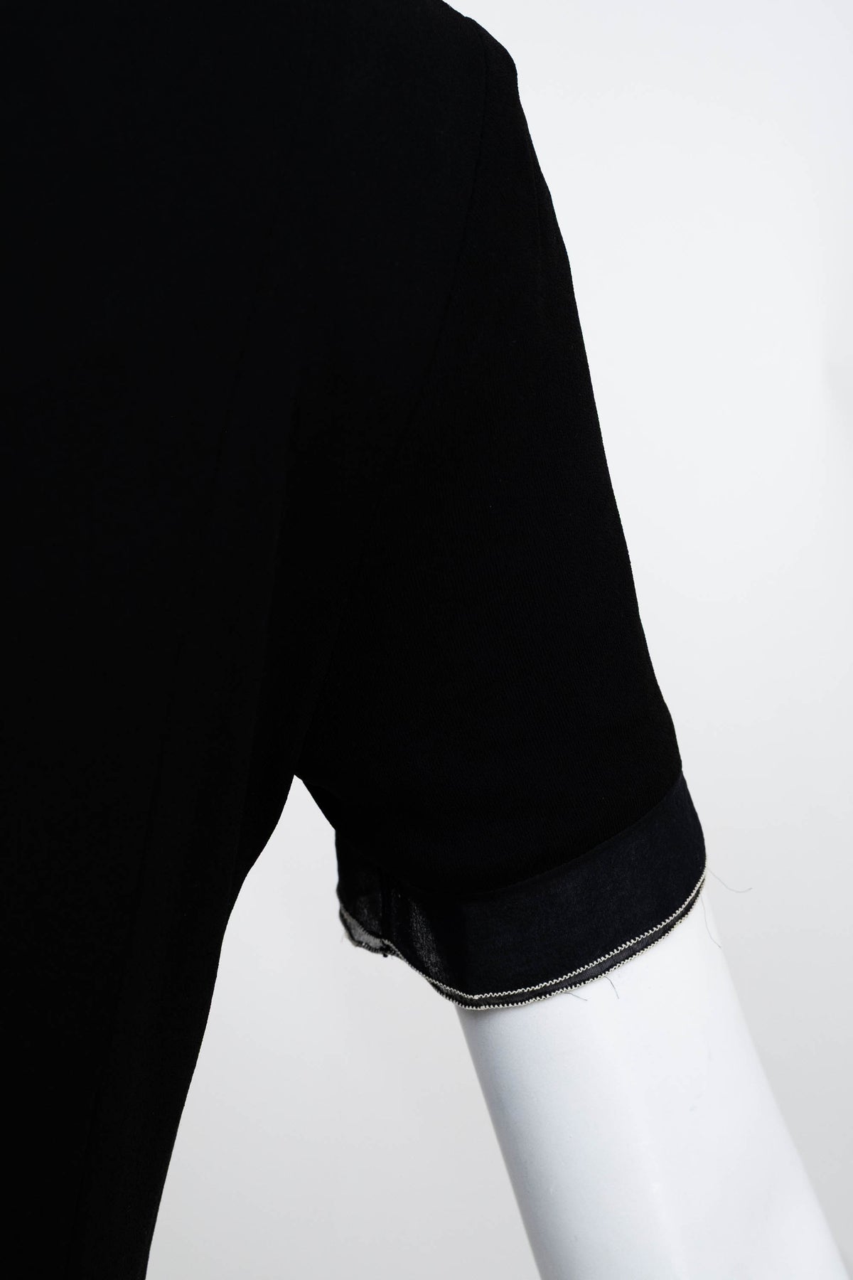 Chanel Black with white stitch detail shirt and bottoms set Size 38 2002P