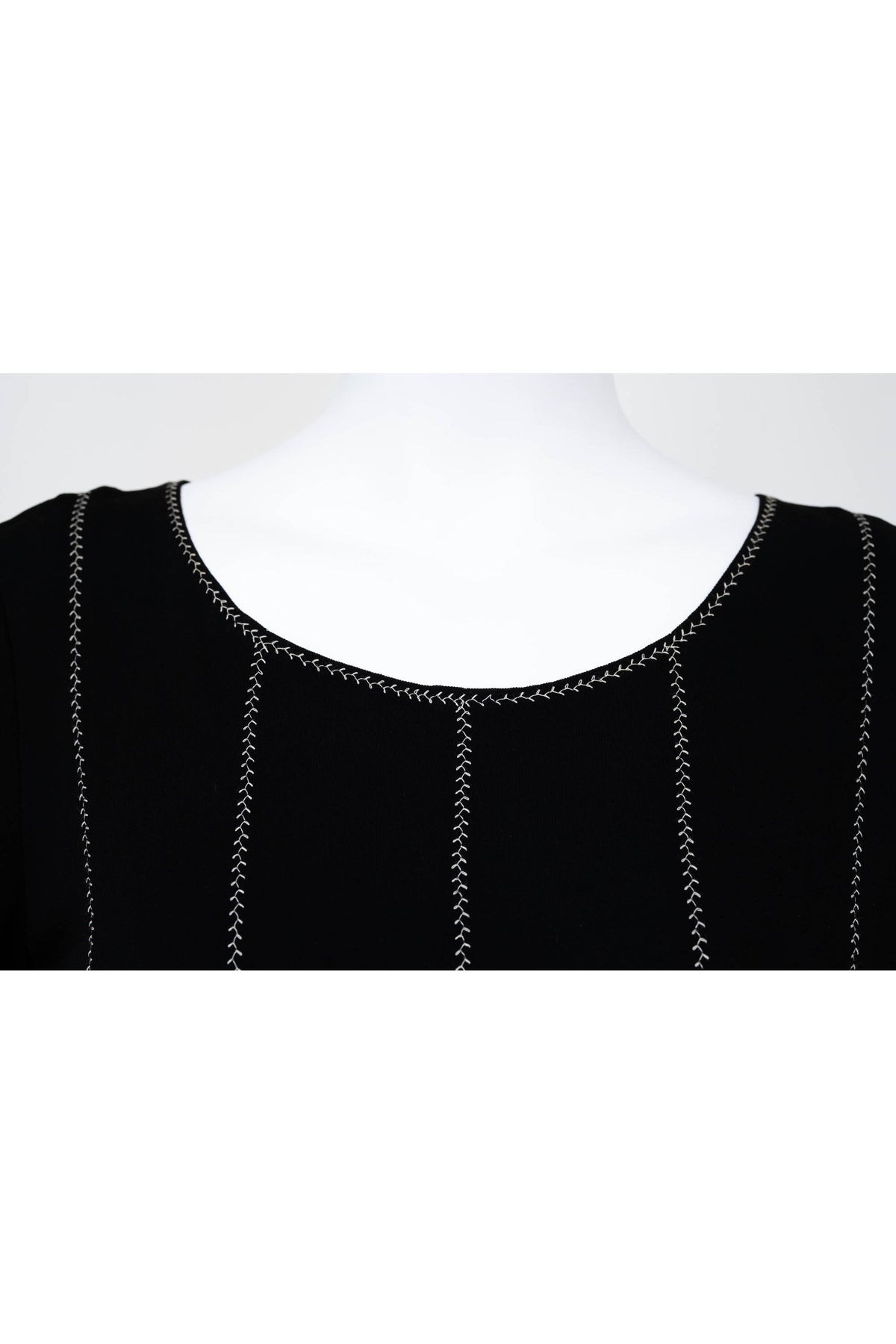 Chanel Black with white stitch detail shirt and bottoms set Size 38 2002P