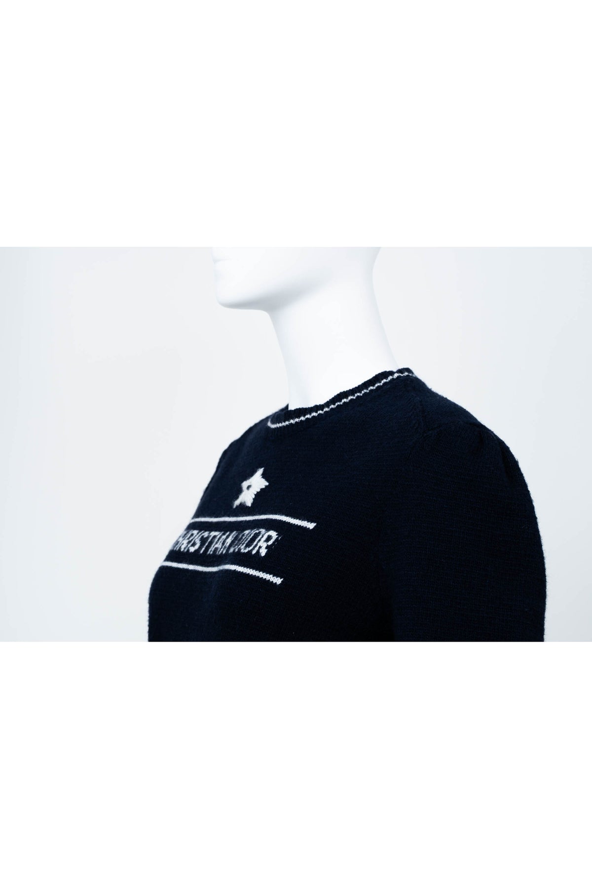 Christian Dior Navy Short Sleeve Top Size 8