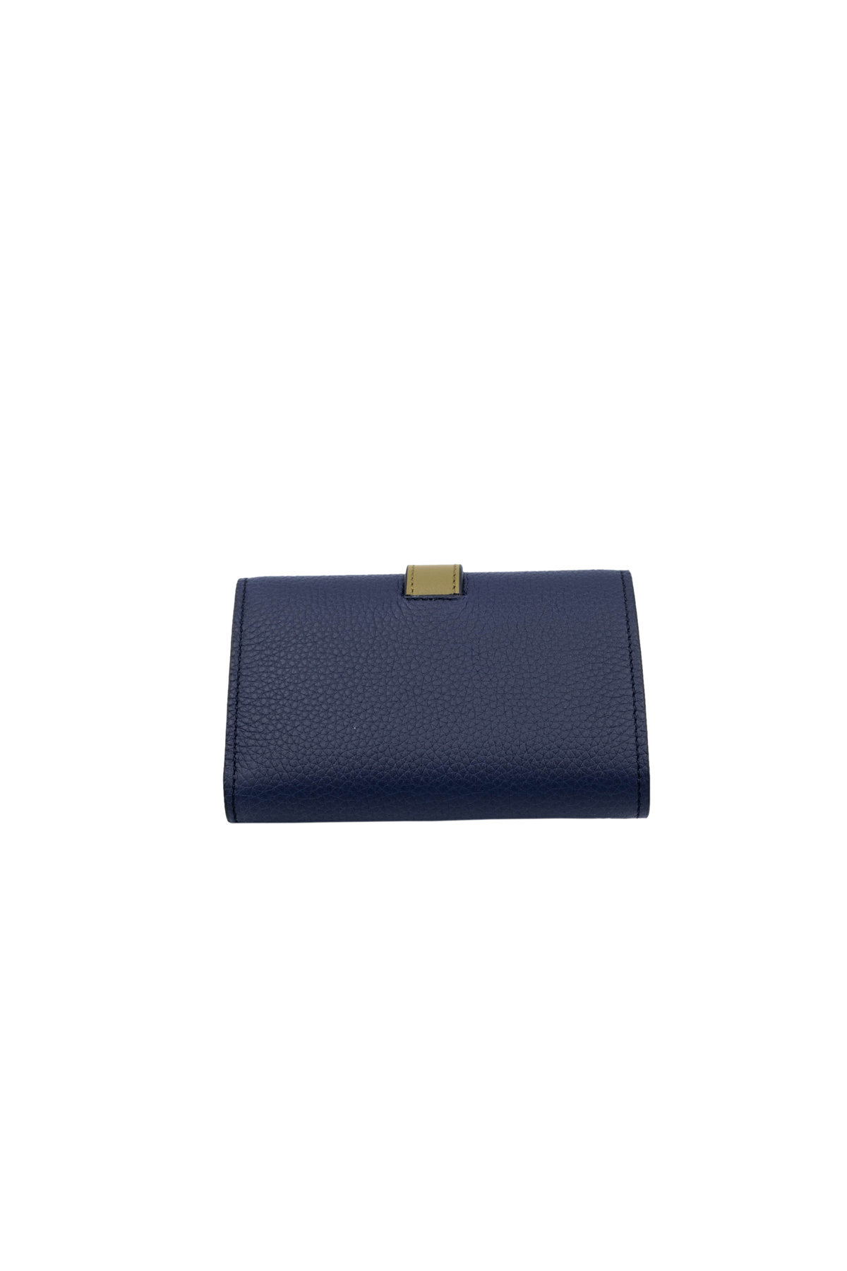 Loewe Taupe and Olive Bi-Color Compact Wallet