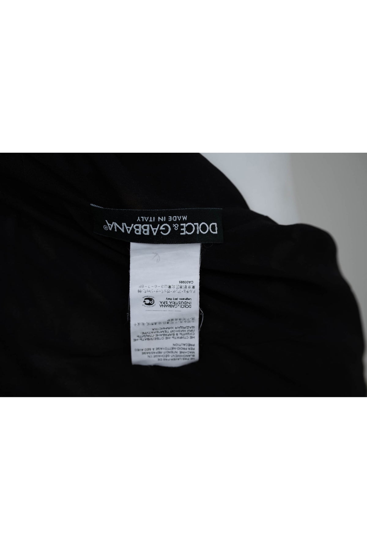 Dolce & Gabbana Black and Yellow Painted Floral Print Ruched Dress Size 38