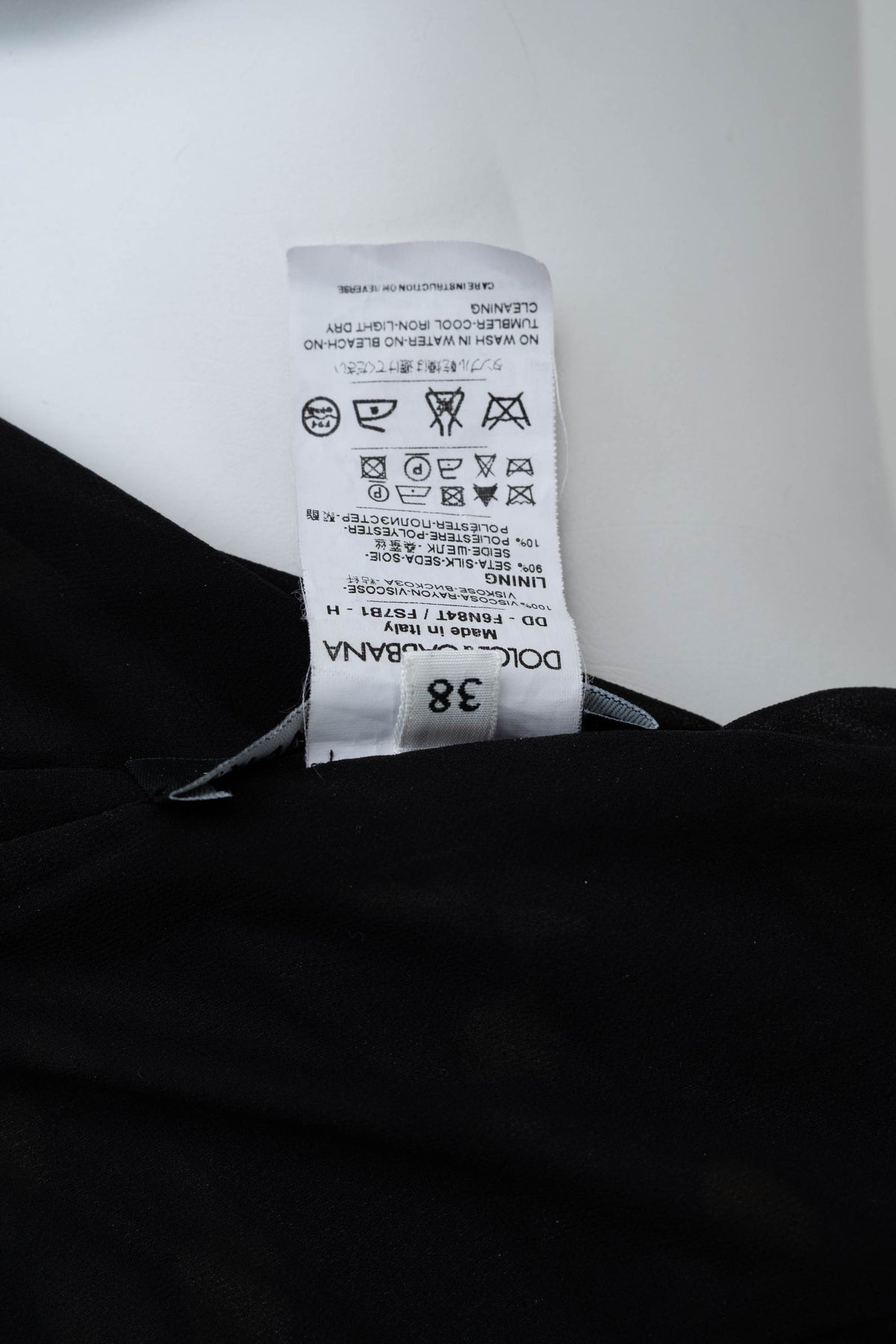 Dolce & Gabbana Black and Yellow Painted Floral Print Ruched Dress Size 38