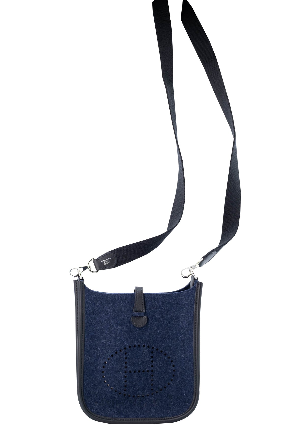 Hermes Evelyne Navy Felted Wool Size TPM