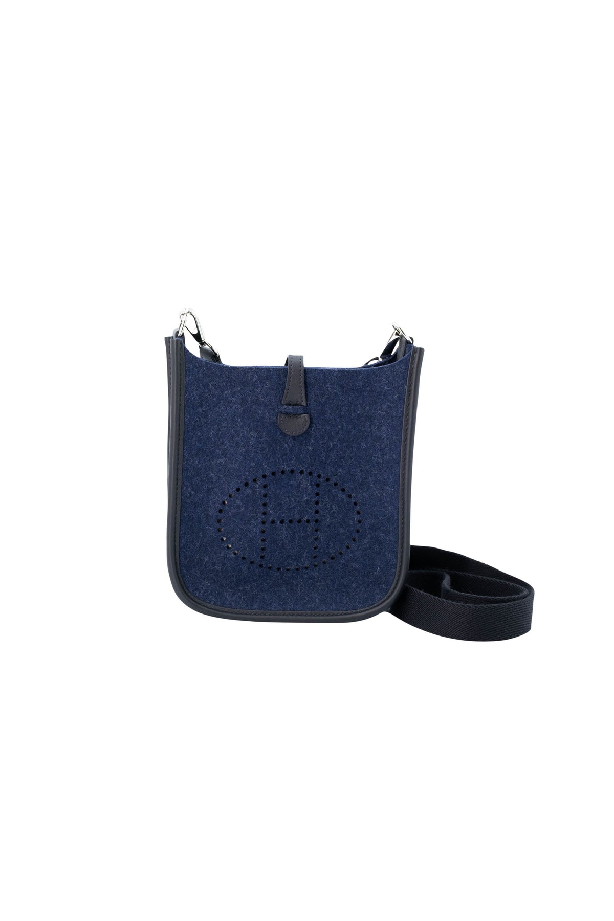 Hermes Evelyne Navy Felted Wool Size TPM