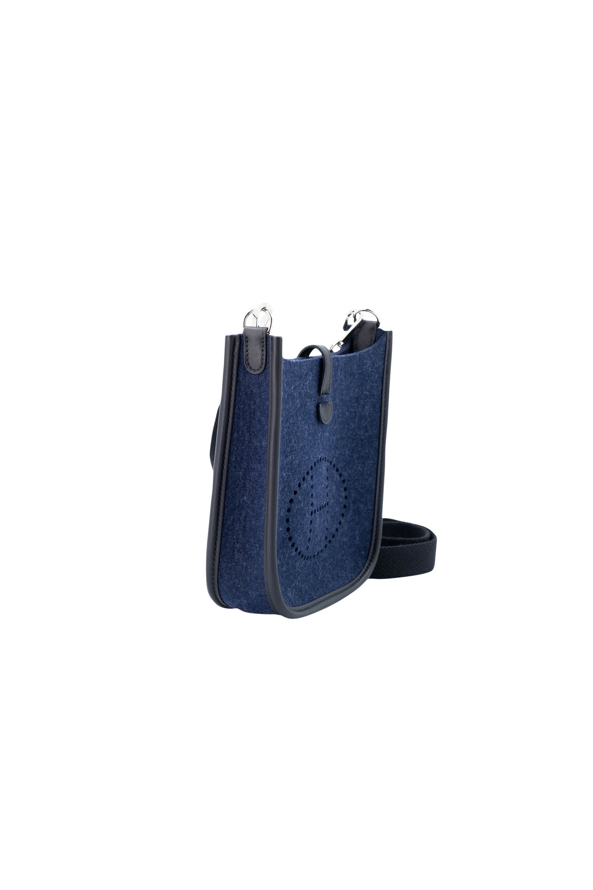 Hermes Evelyne Navy Felted Wool Size TPM