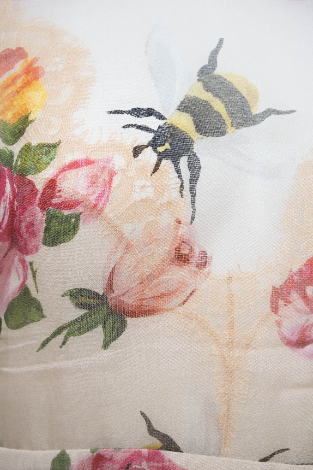 Gucci Cream Chiffon Floral Print Pleated Skirt Maxi Dress 2016 Size 42/6