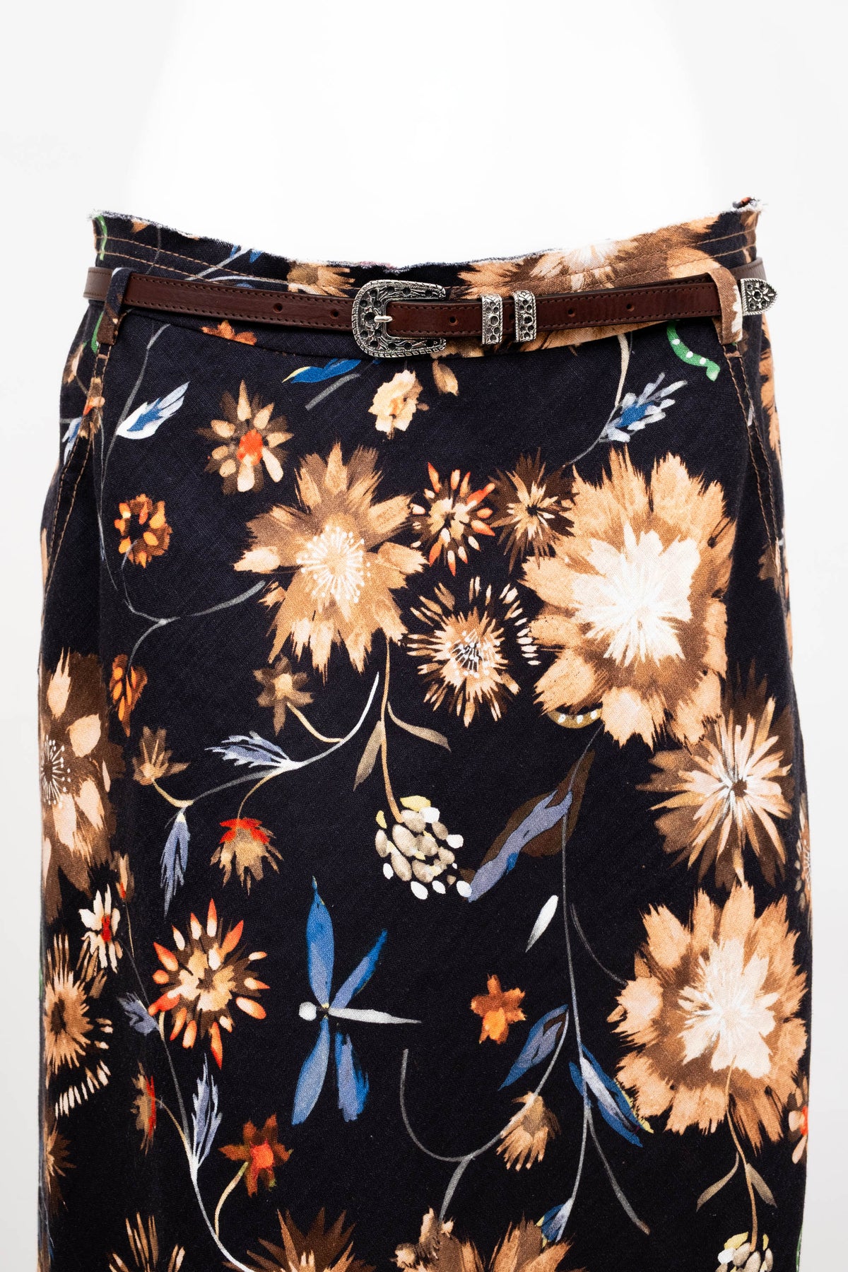Dorothee Schumacher Brown Western Desert Print Midi Skirt Size 8
