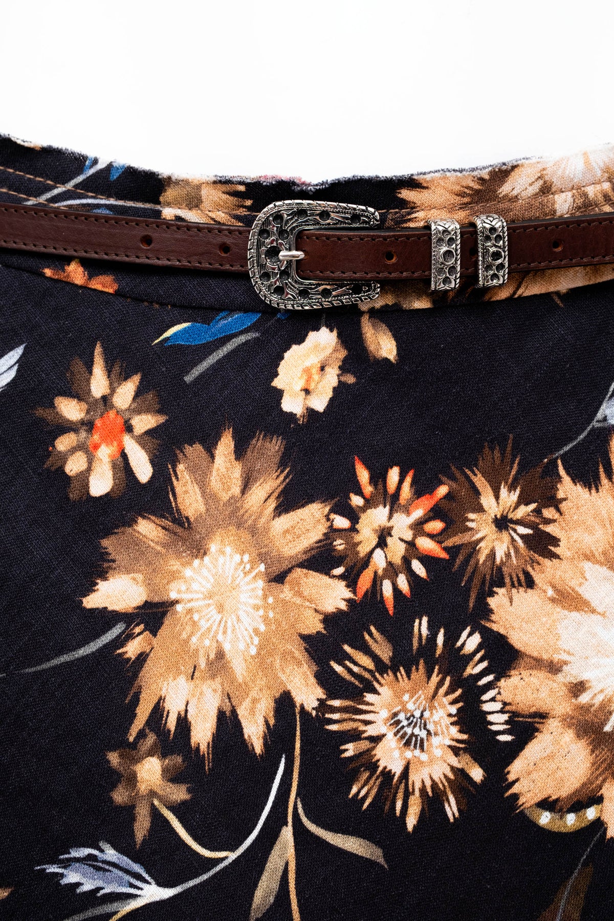 Dorothee Schumacher Brown Western Desert Print Midi Skirt Size 8
