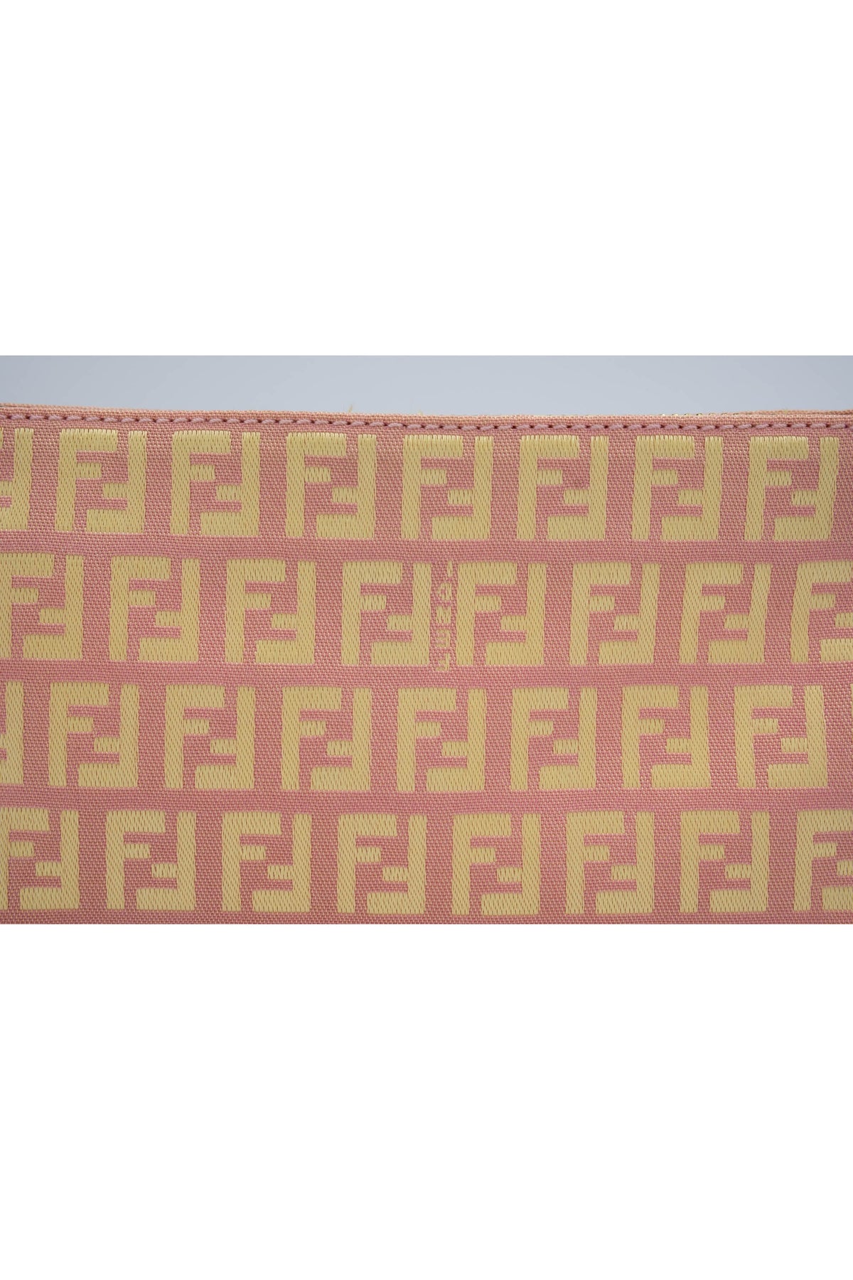 Fendi Mini Pochette Pink and Yellow Zucca Patten