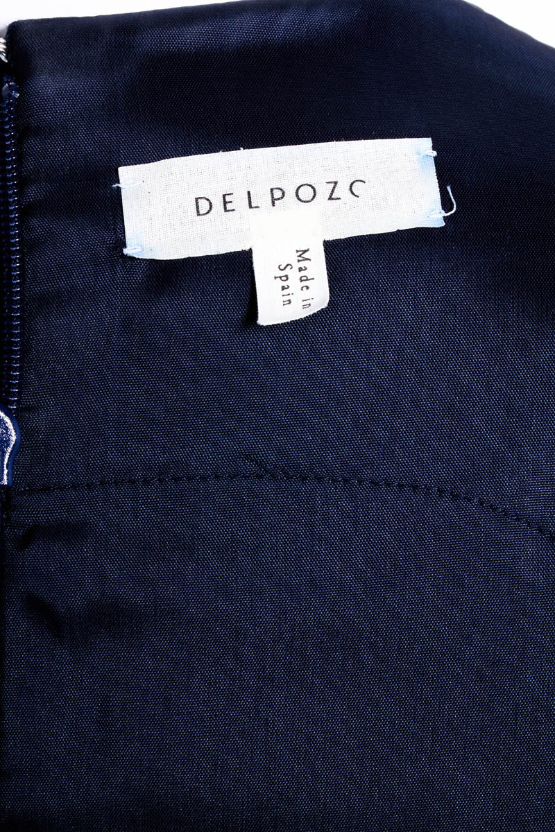 Delopozo Navy Sleeveless Dress With Red and Pink Print Size 36/6