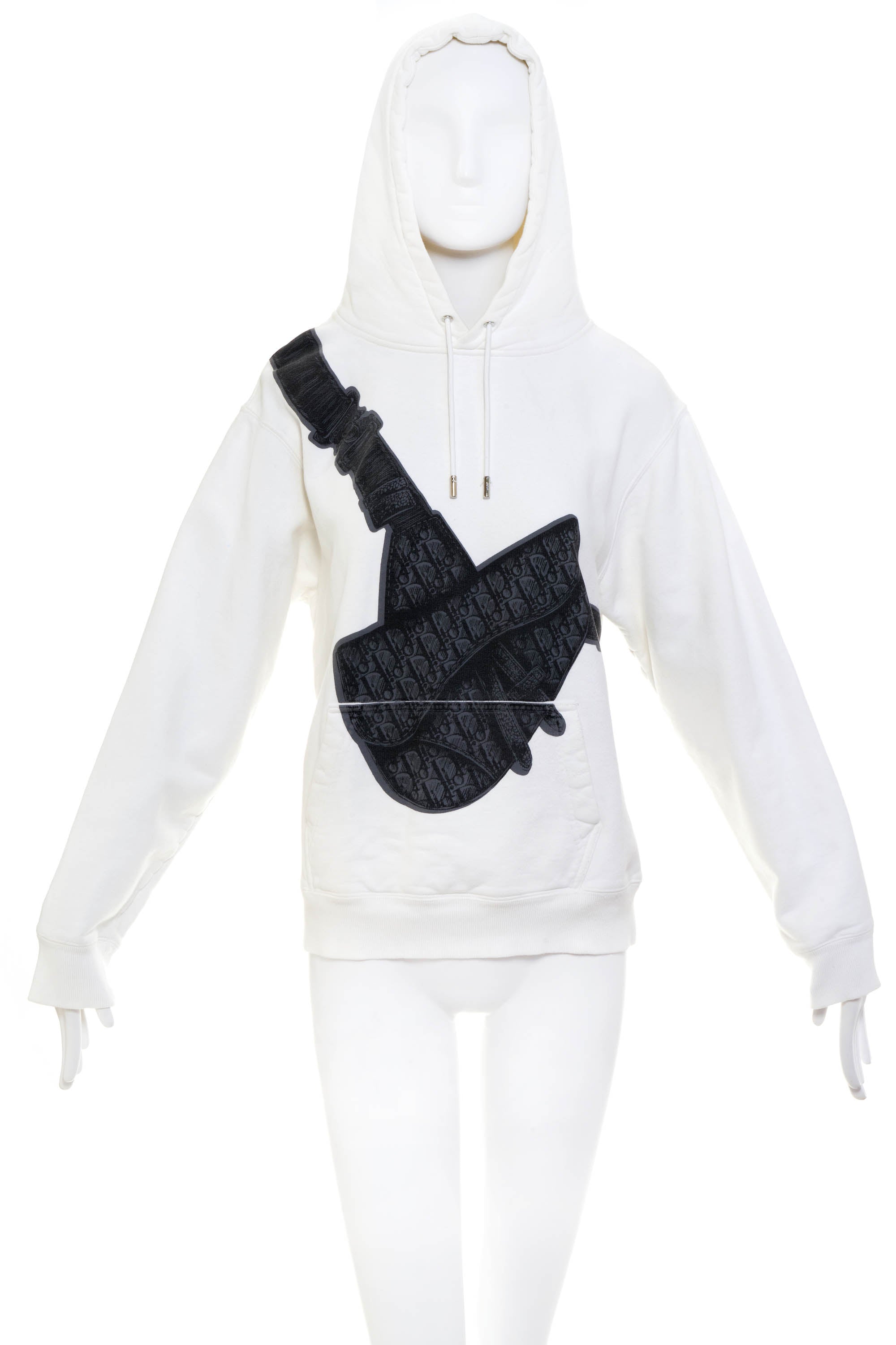 Dior white Saddle Bag Print Hoodie 2020 S/M