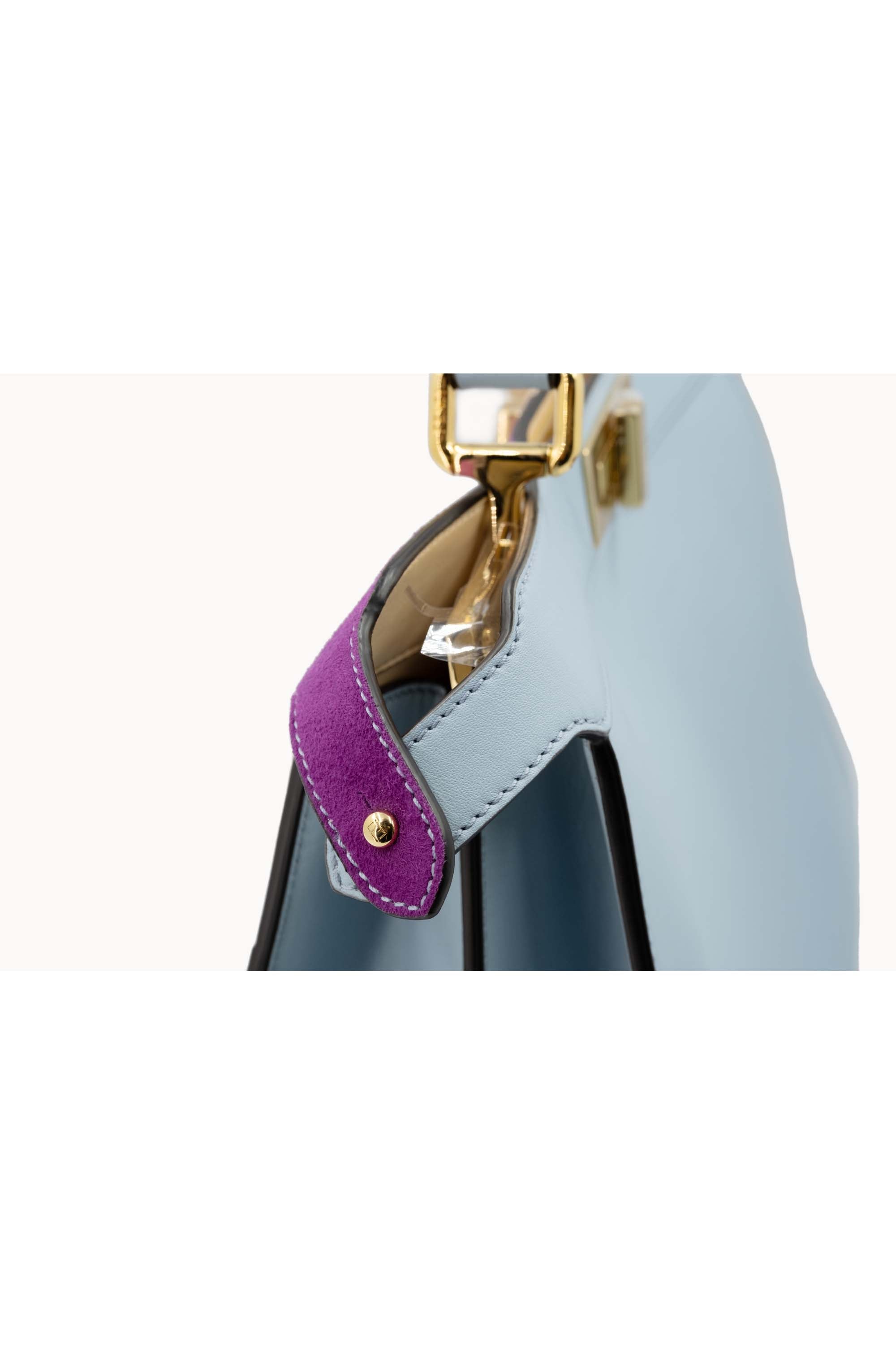 Fendi Multi-Color Leather Girl Pattern Peekaboo Purse 2021-2 Size