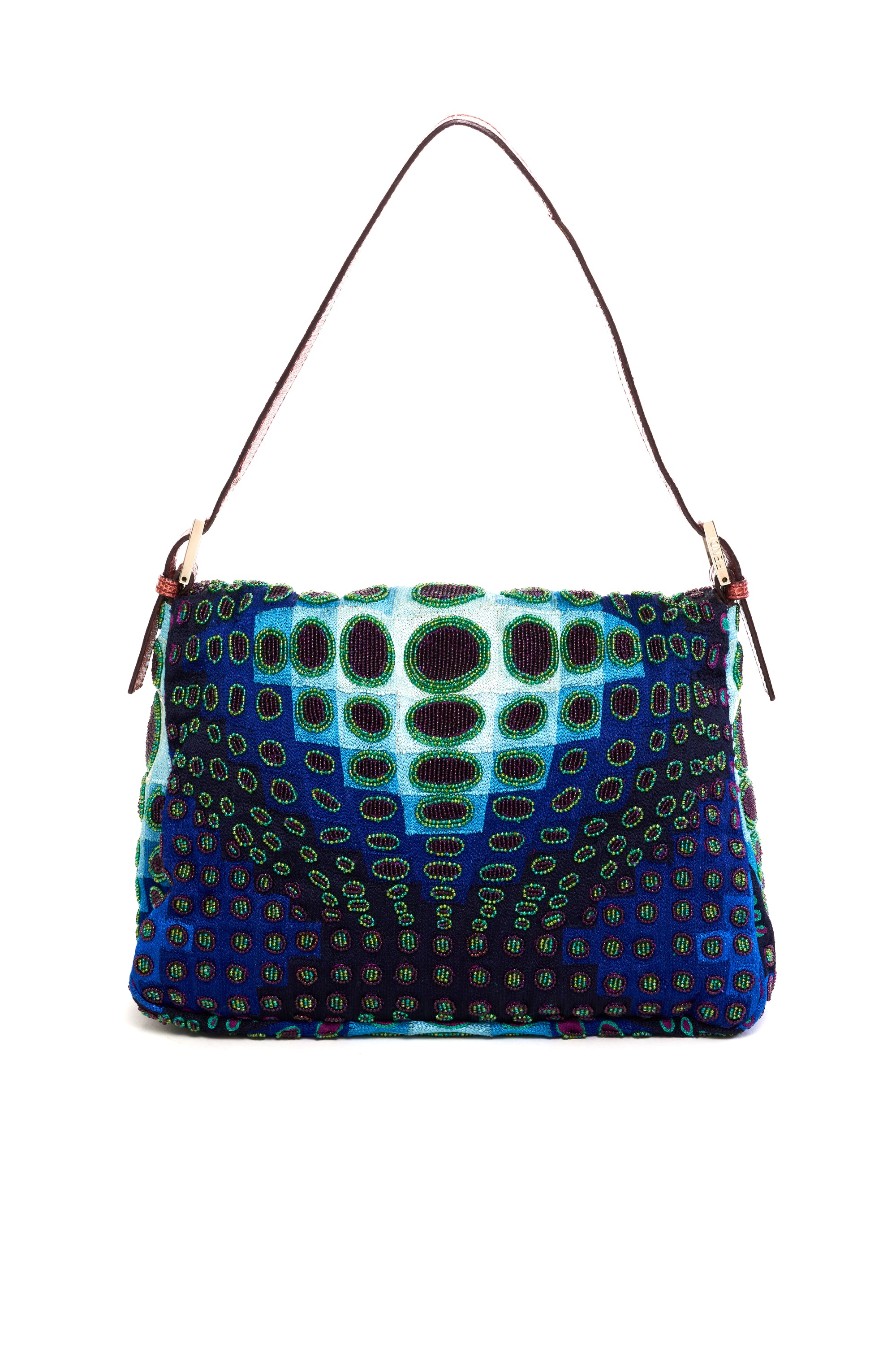 Fendi Cyber Op-Art Beaded Mama Baguette Y2K