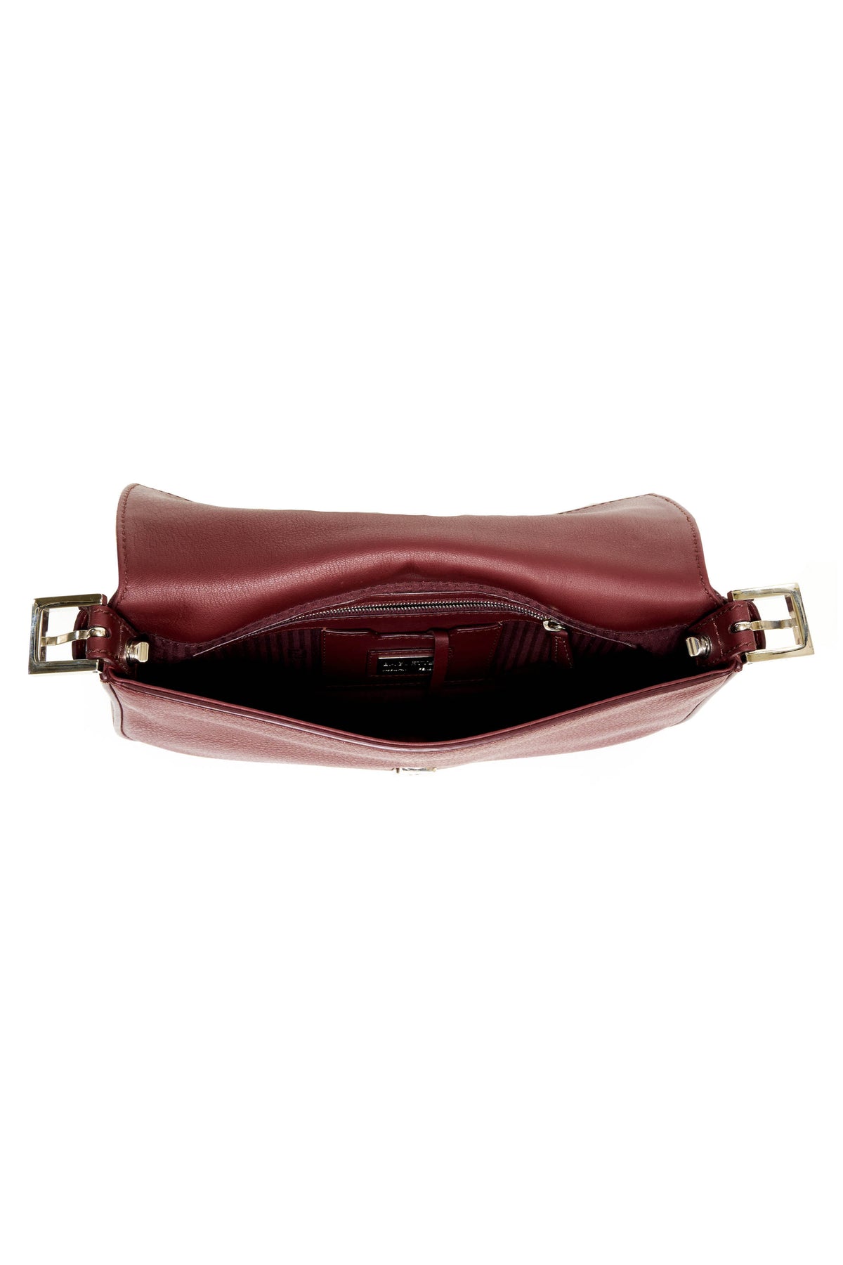 Fendi Baguette Maroon Purse Y2K