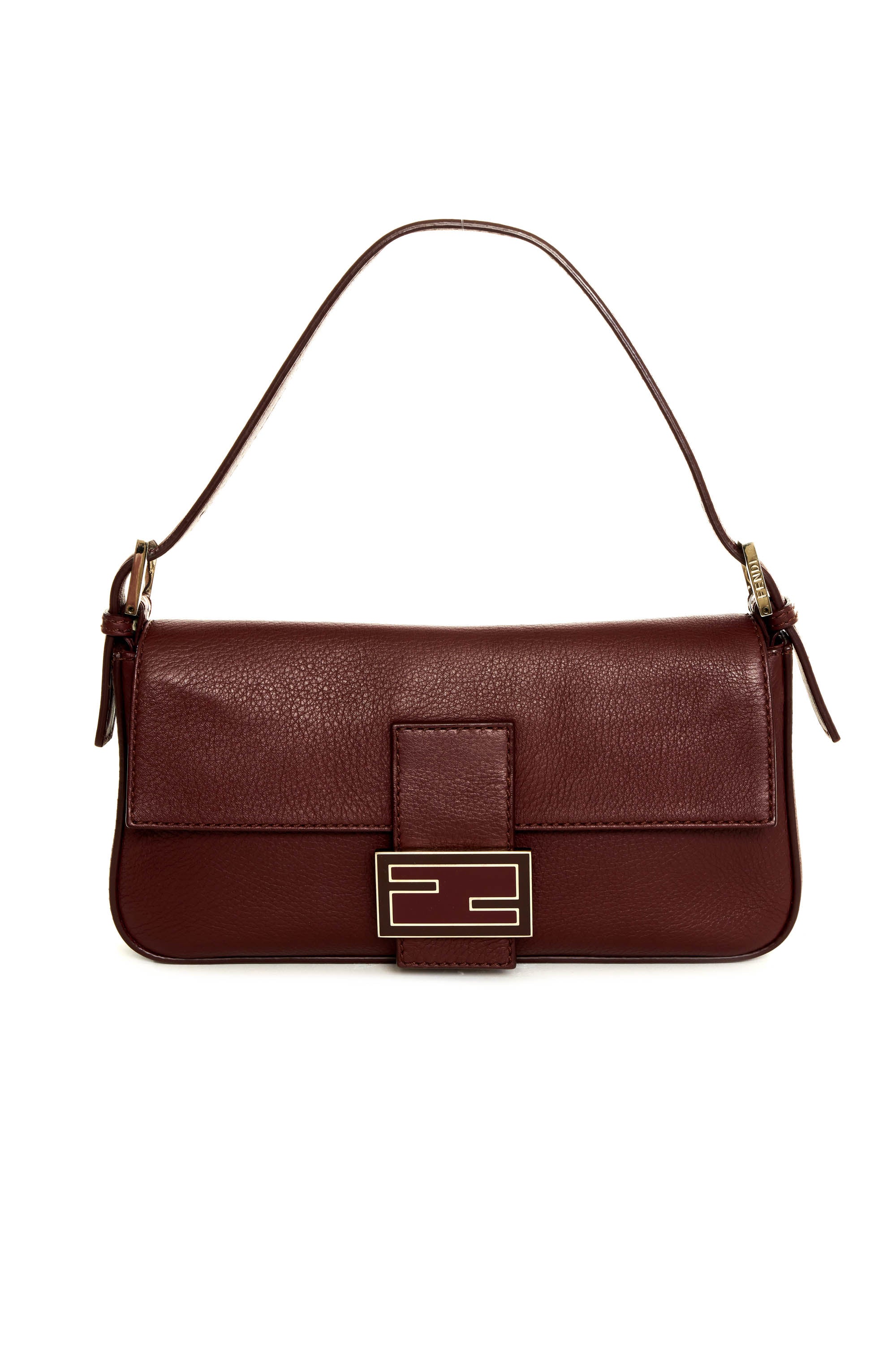 Fendi maroon bag sale