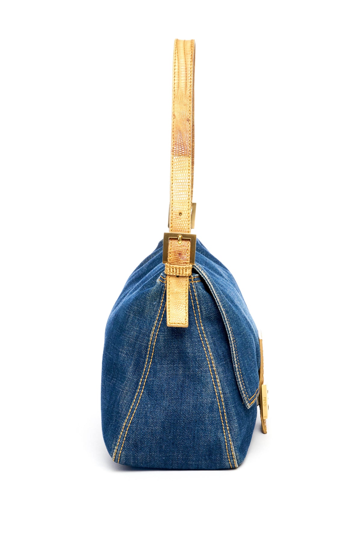 Fendi Denim Mama Baguette Purse