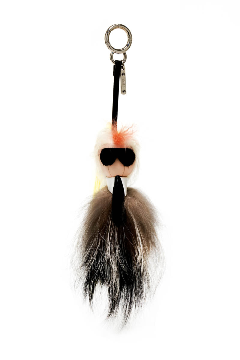 Fendi Mini Karlito Fur Purse Charm