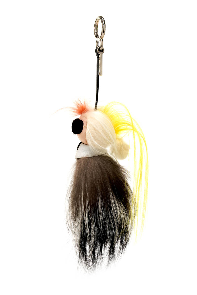 Fendi Mini Karlito Fur Purse Charm