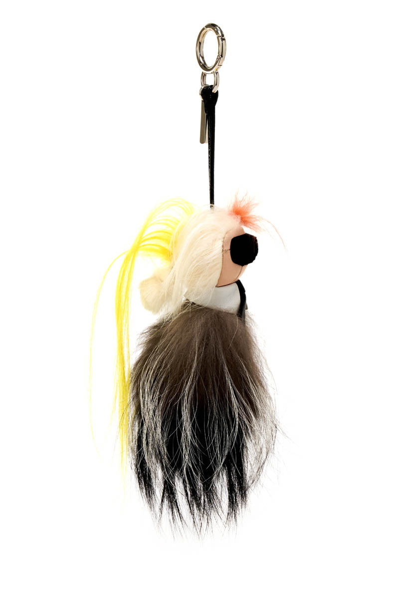 Fendi Mini Karlito Fur Purse Charm