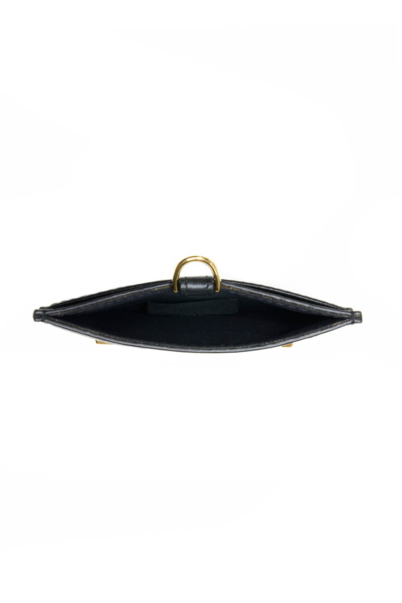 Fendi Black Sunshine Necklace Card Holder