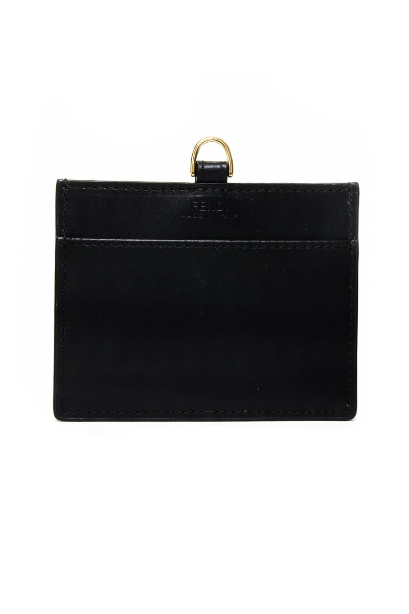 Fendi Black Sunshine Necklace Card Holder