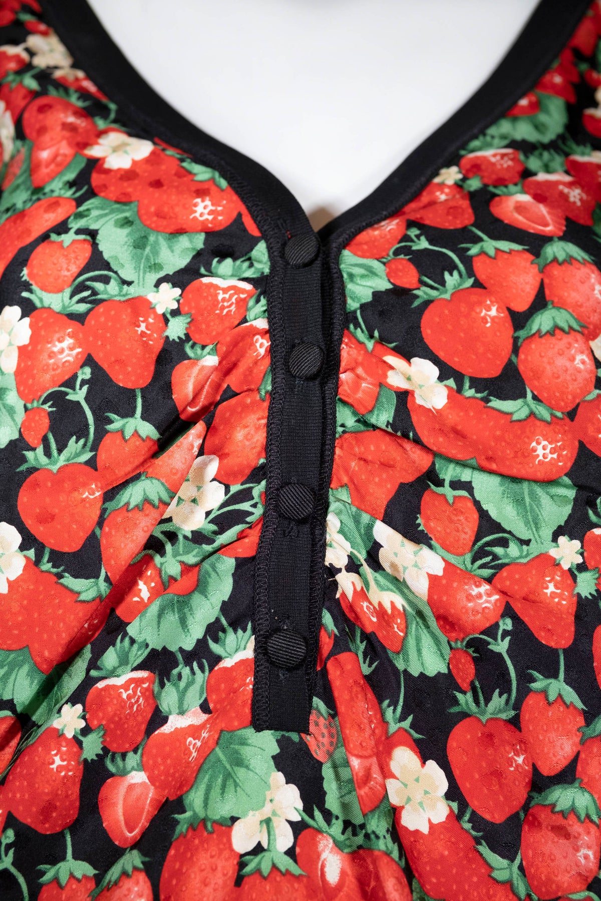 Dolce Gabbana Strawberry Print Sleeveless Blouse Size 48