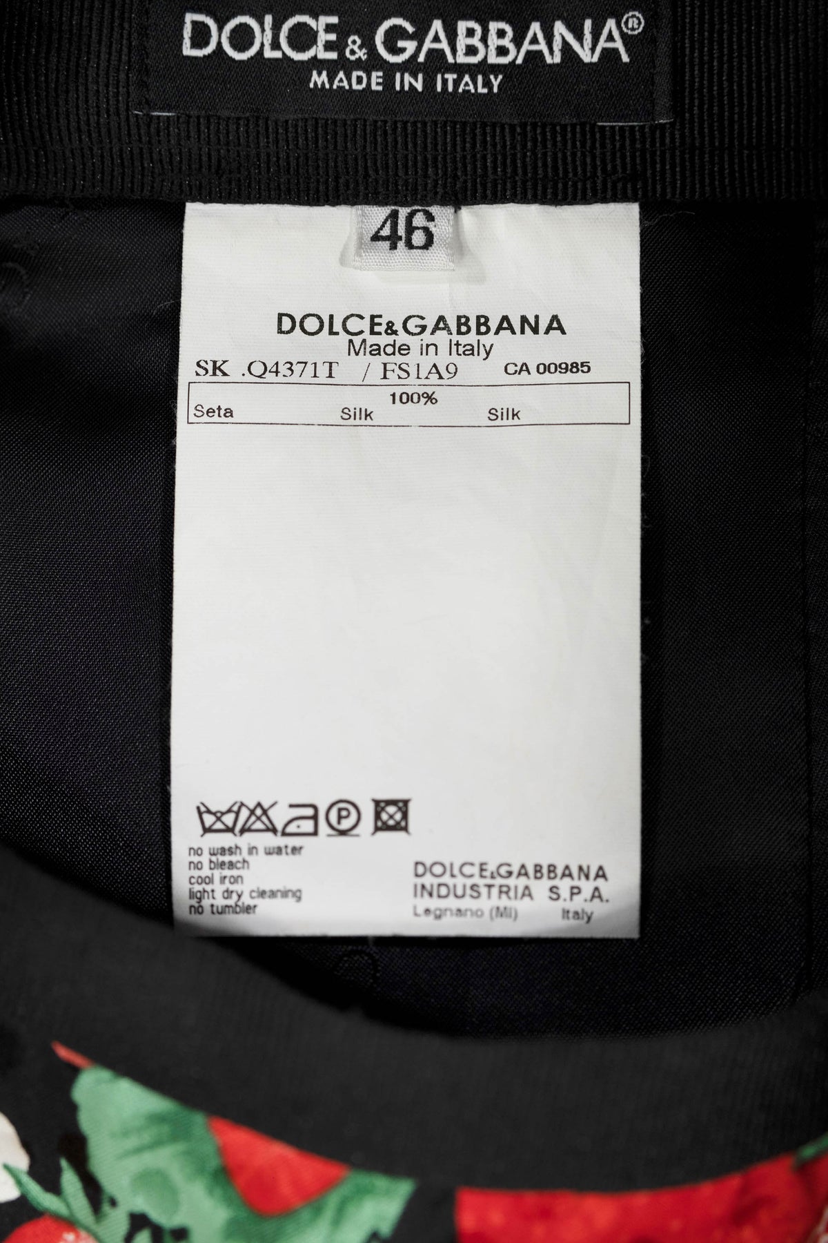 Dolce Gabbana Strawberry Print Sleeveless Blouse Size 48