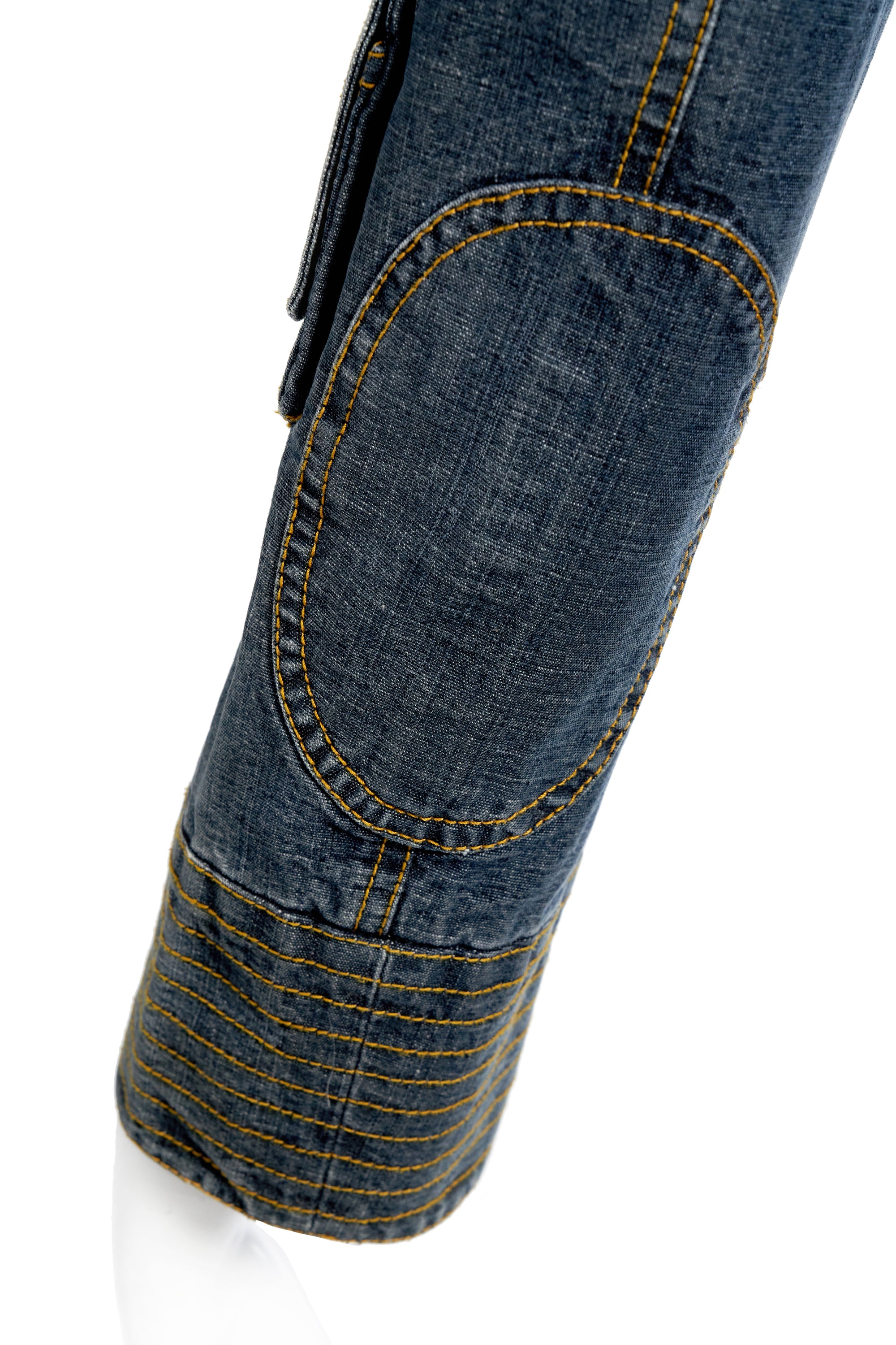 John Galliano ダブルジップ ジャケット John Galliano Vintage Y2K Cargo Jean Jacket Size 42/6 - Foxy