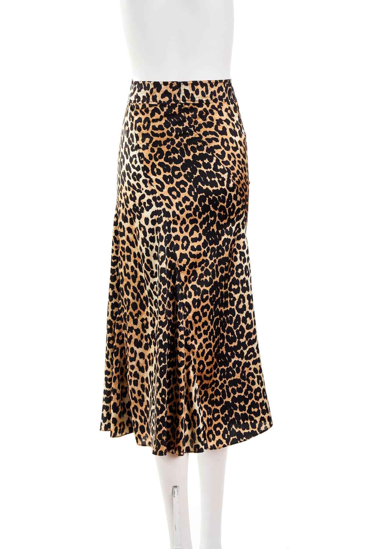 Ganni Leopard Print Long Skirt Size 38