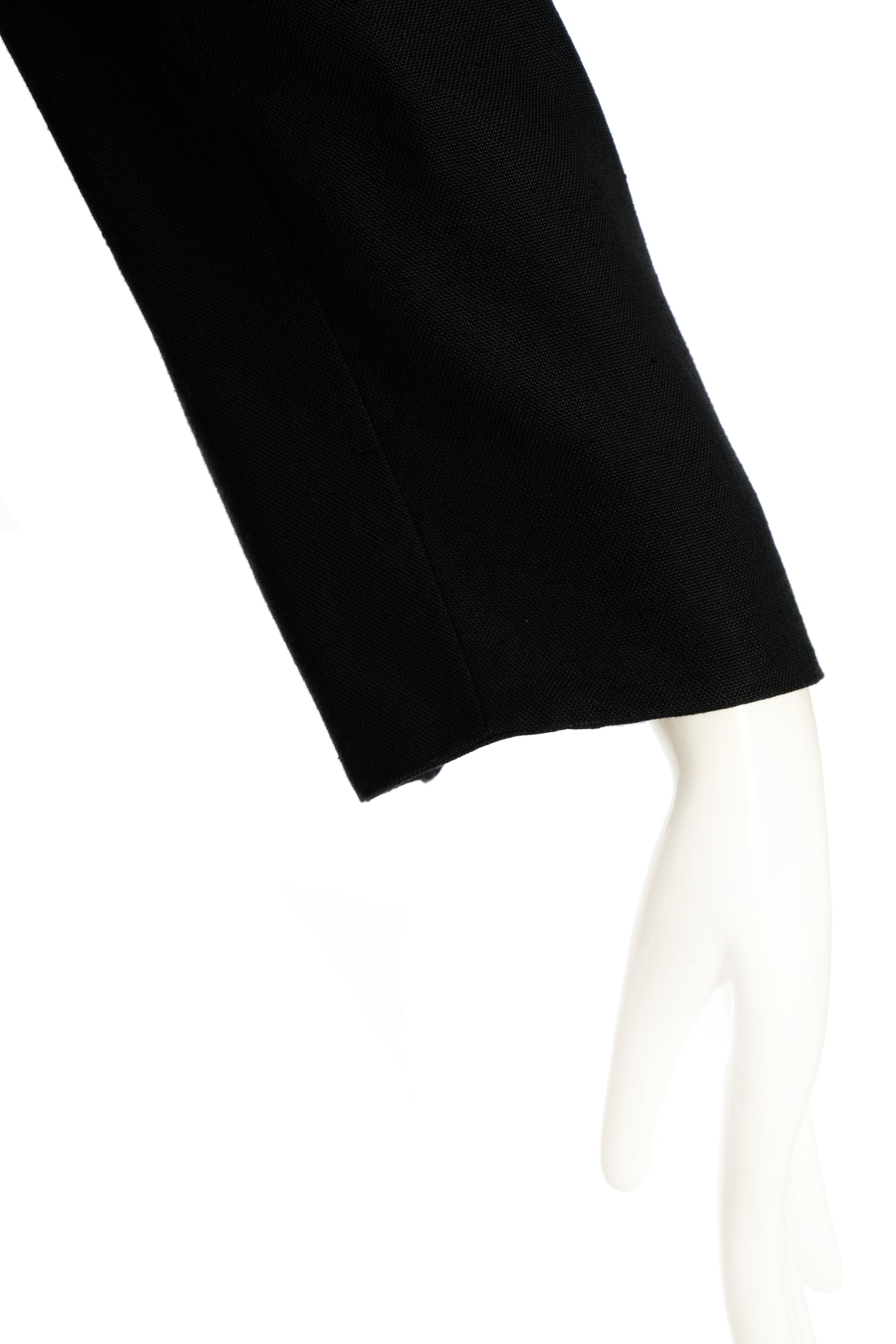 GIANFRANCO FERRE ジップデザイン ジャケット ブラック 40 Gianfranco Ferre Black Jacket Gold Embroidery and Nautical Buttons