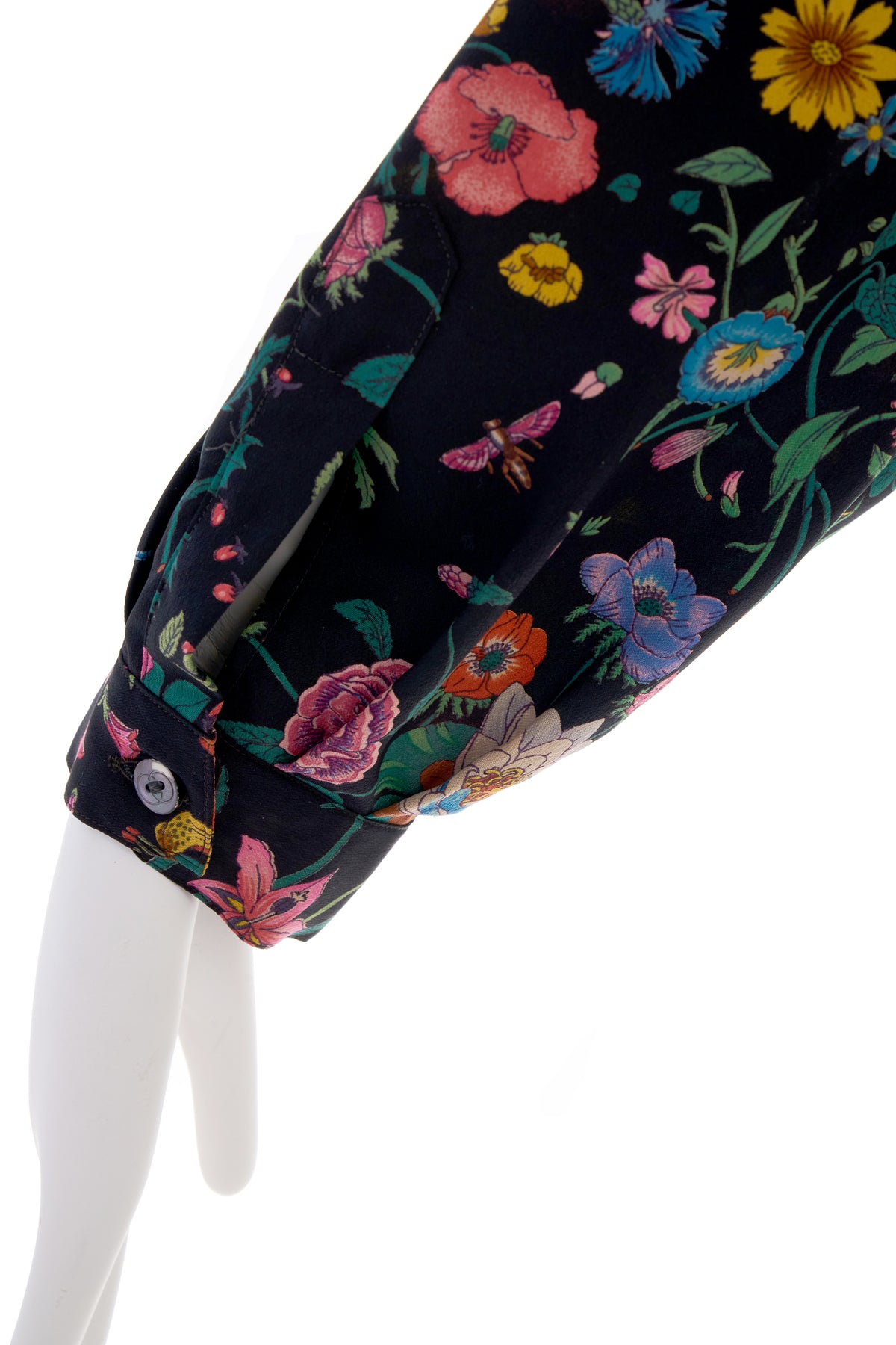 Gucci Archive Floral Pleated Blouse