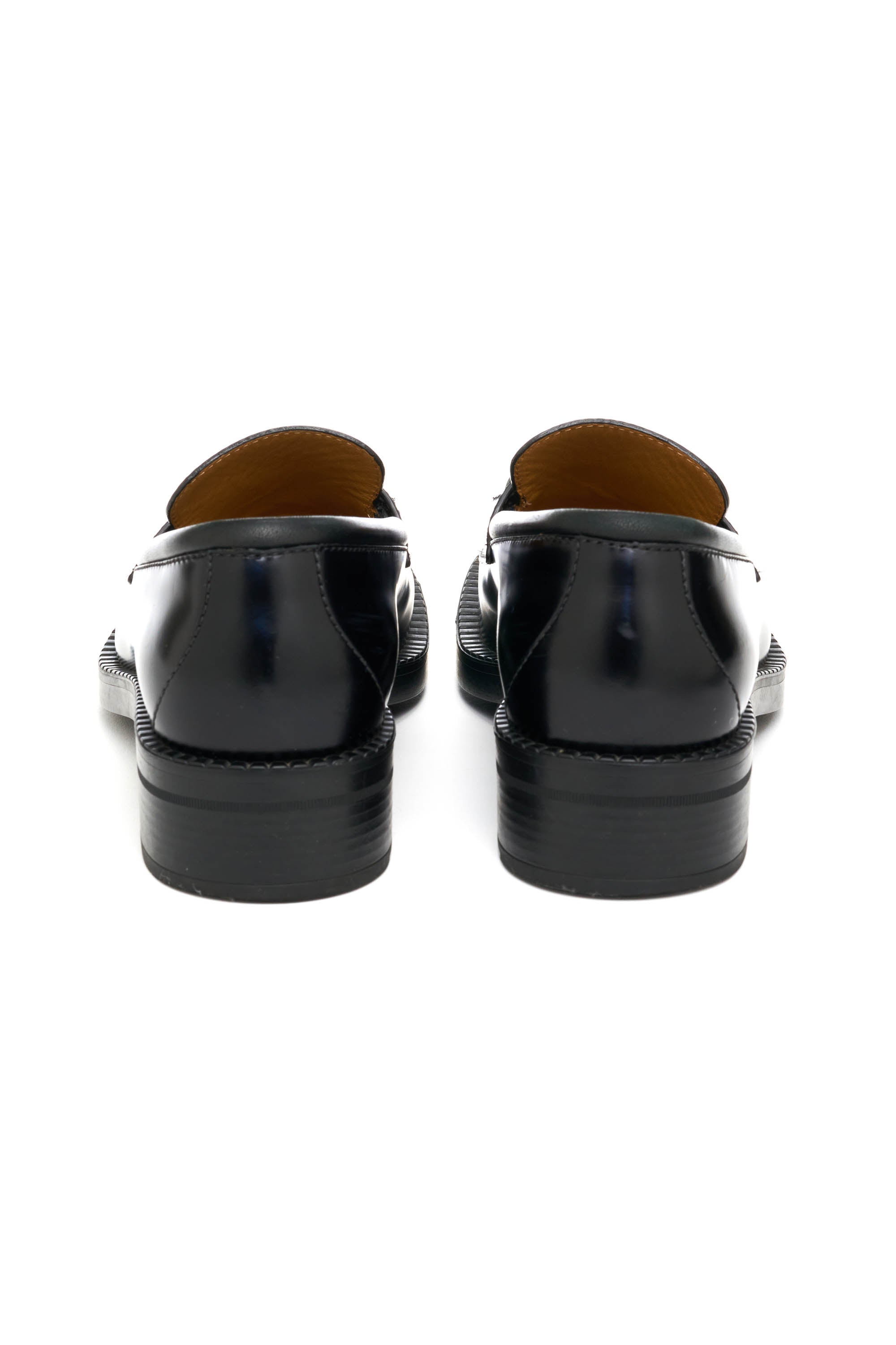 Gucci Black Square Toe Loafer With GG Hardware Size 39.5