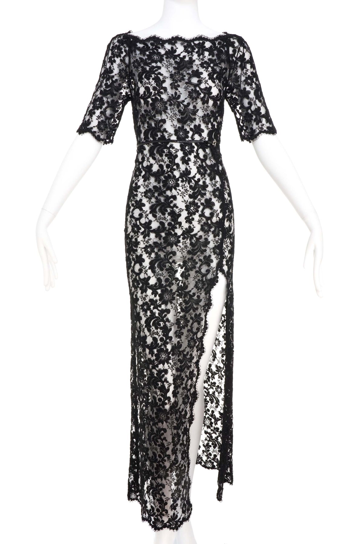 Gucci Black Lace Maxi Dress Size 40/4