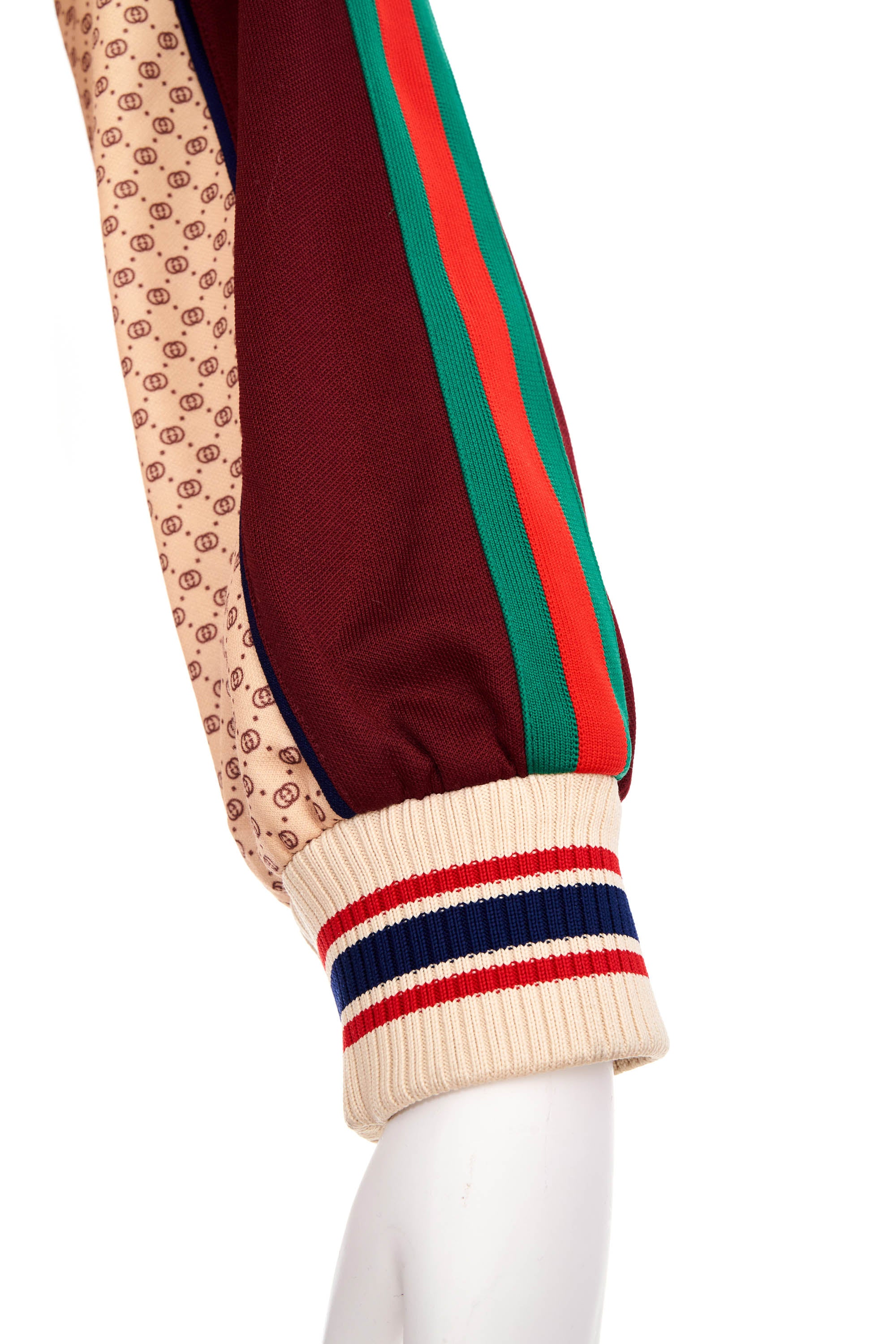 Gucci Track Suit Jacket With Red and Green Stripe Sleeve Size M