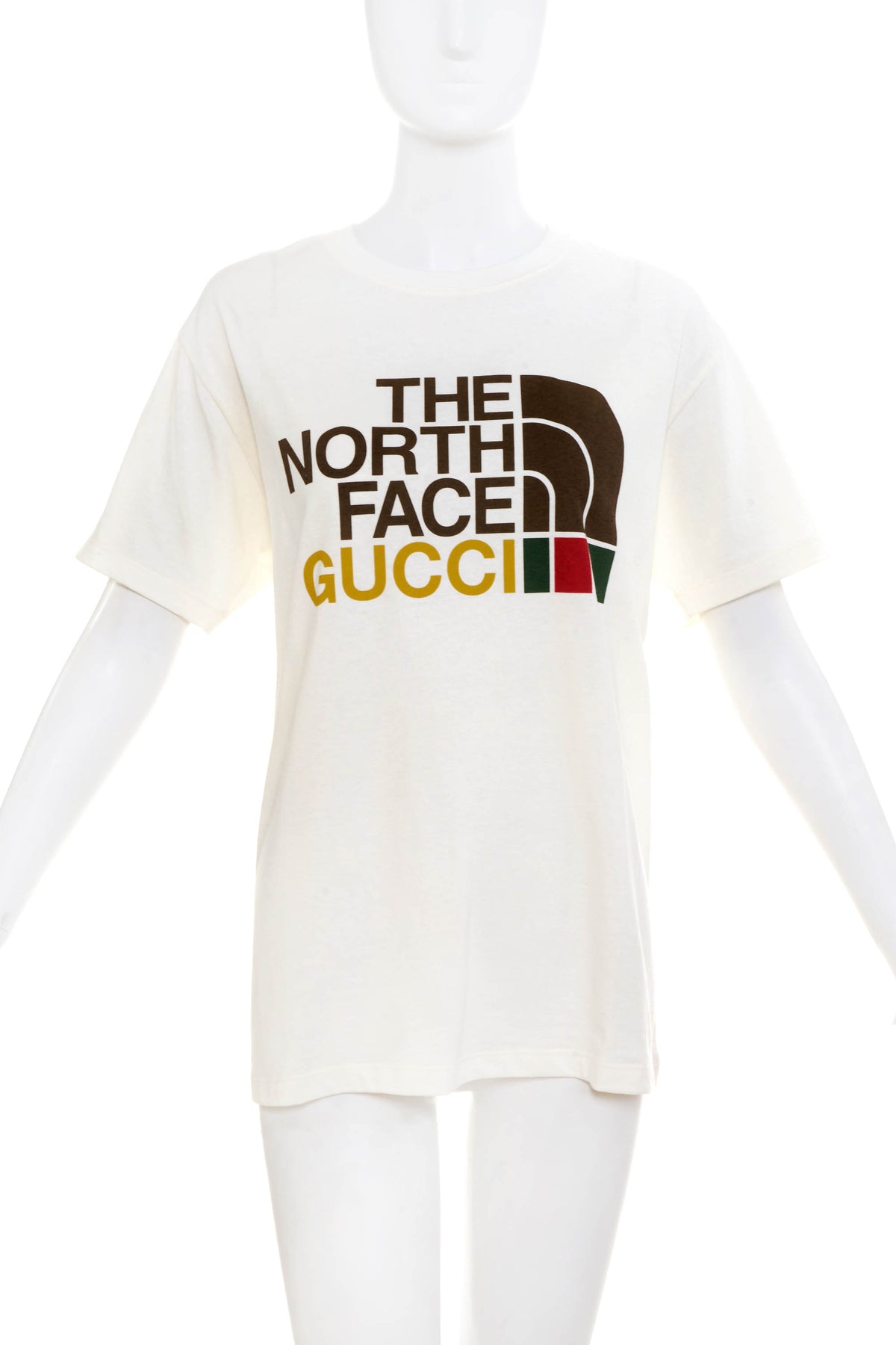 Gucci x Northface White Logo Shirt Size XS