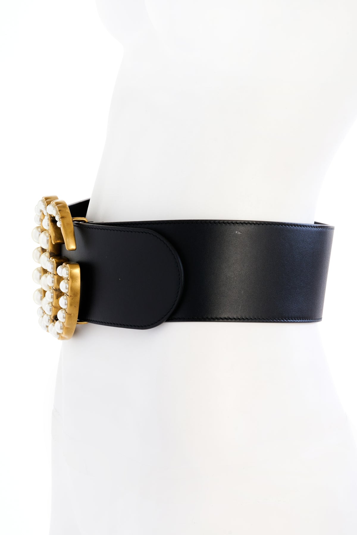 Gucci XXL Waist Belt with Pearl Detail 80cm