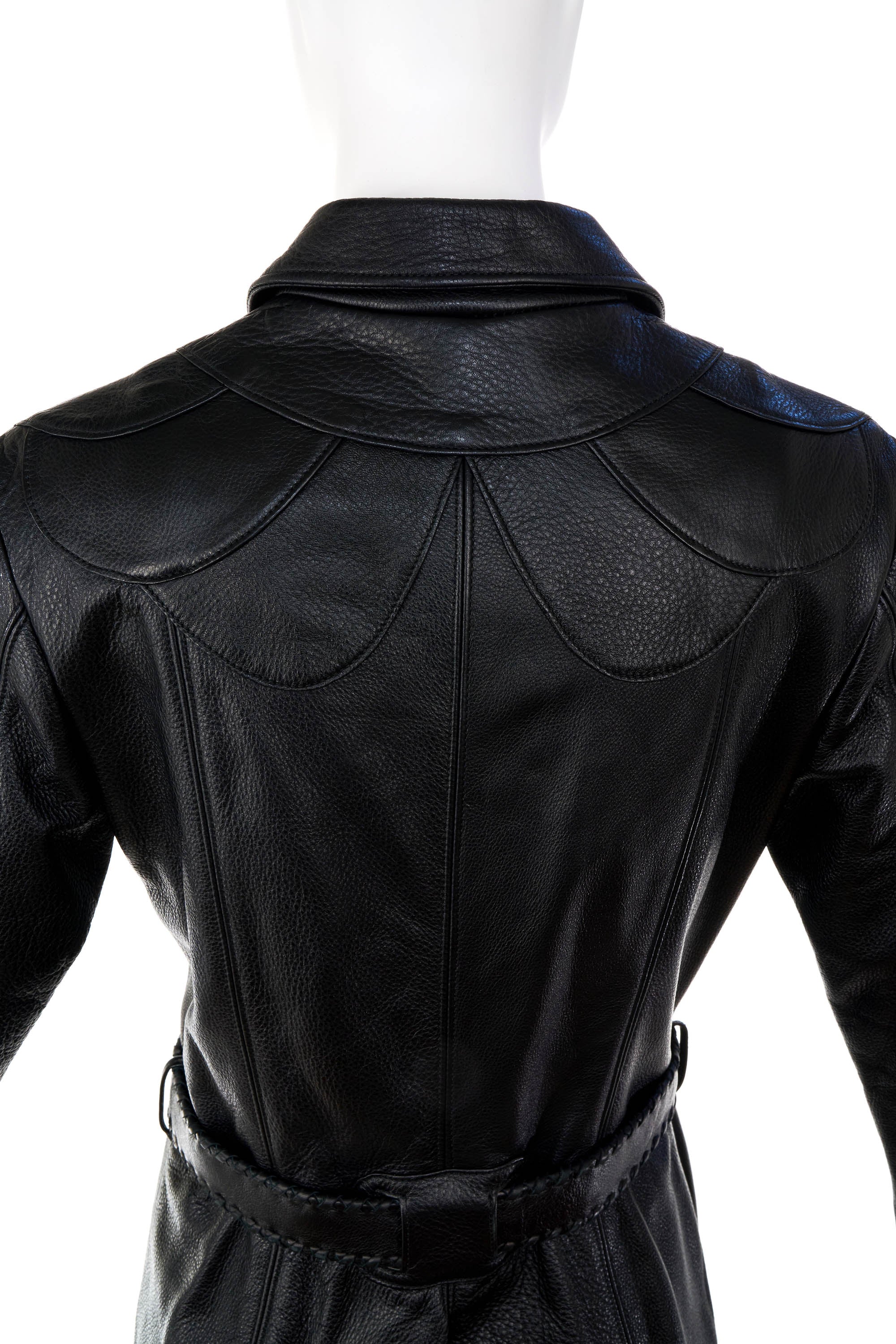 Henry Duarte Black RnR Style Leather Coat