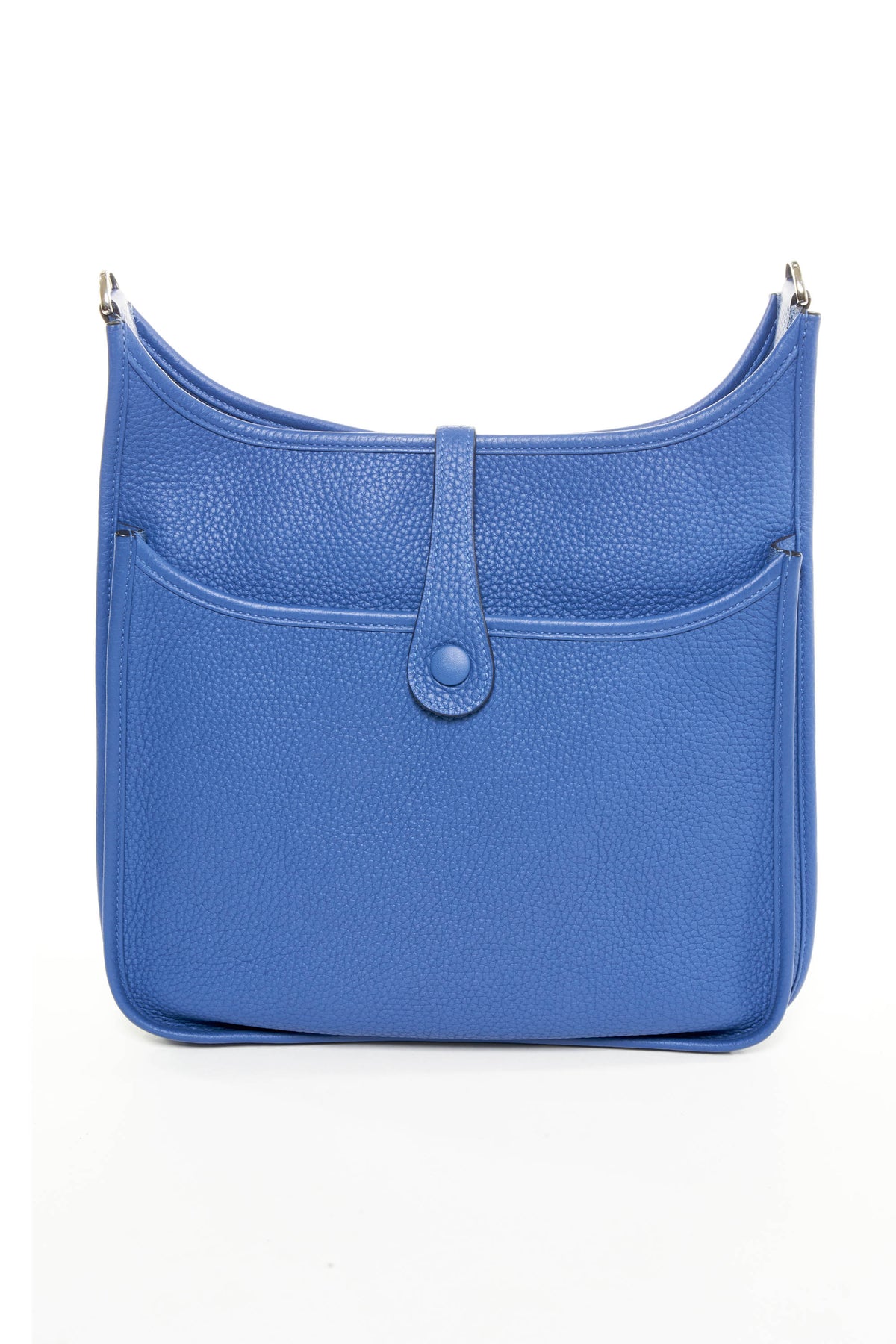 Hermes Evelyne III Bleu Brighton Clemence Leather Purse Size 29