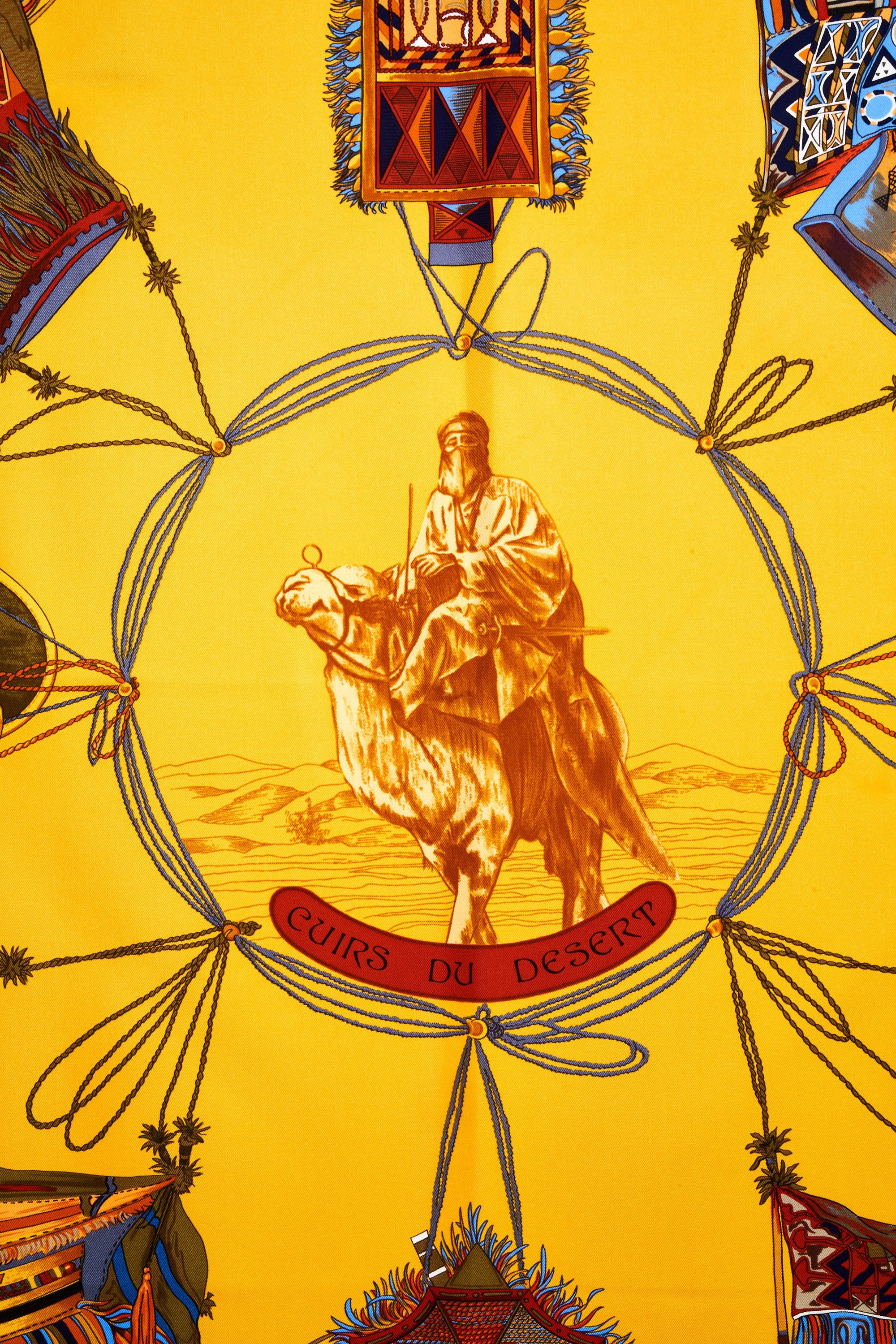 HERMÈS カレ90 CUIRS DU DESERT Cuirs du Desert Hermes Scarf - It's All Goode